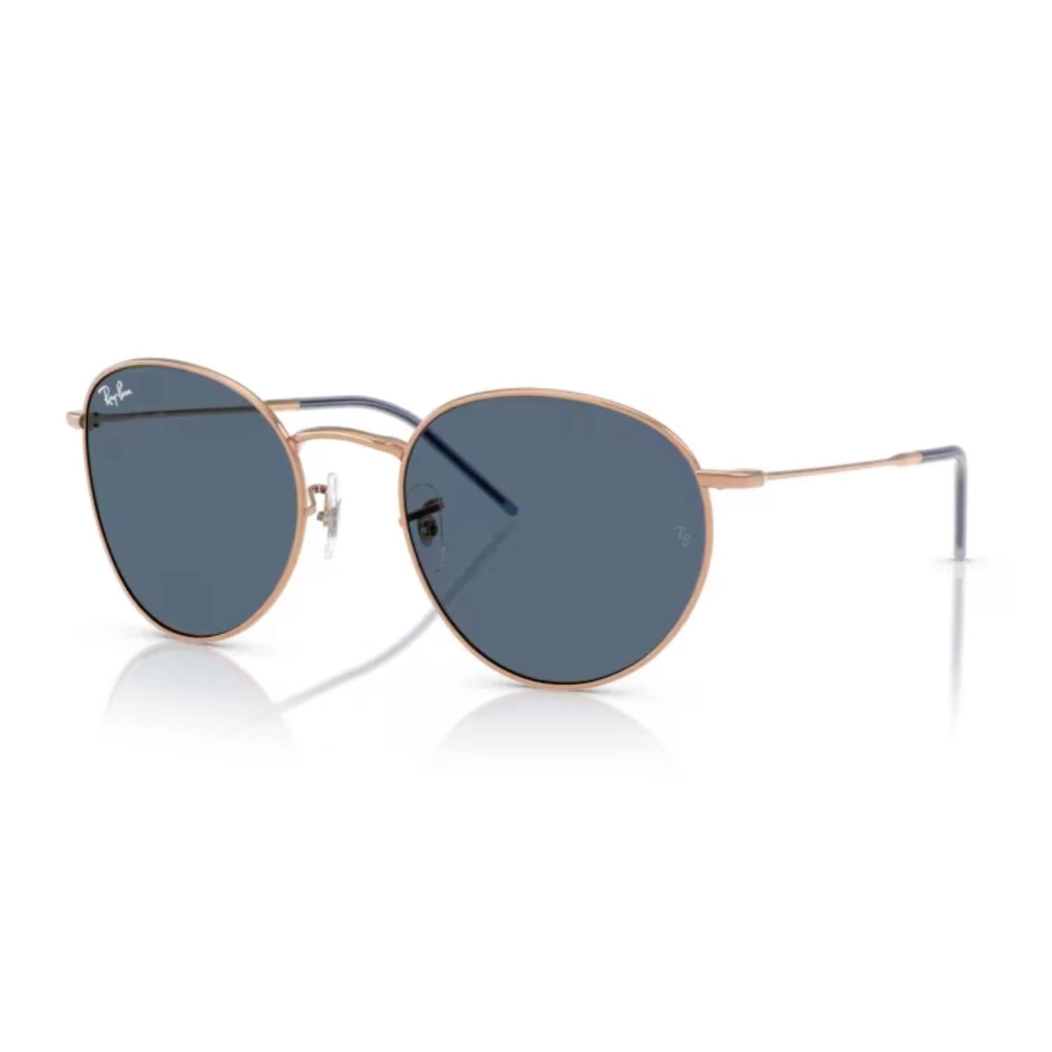 Ray-ban Rbr 0103s 92023a 53 Round Reverse Unisex Oval Bronz Metal Güneş Gözlüğü