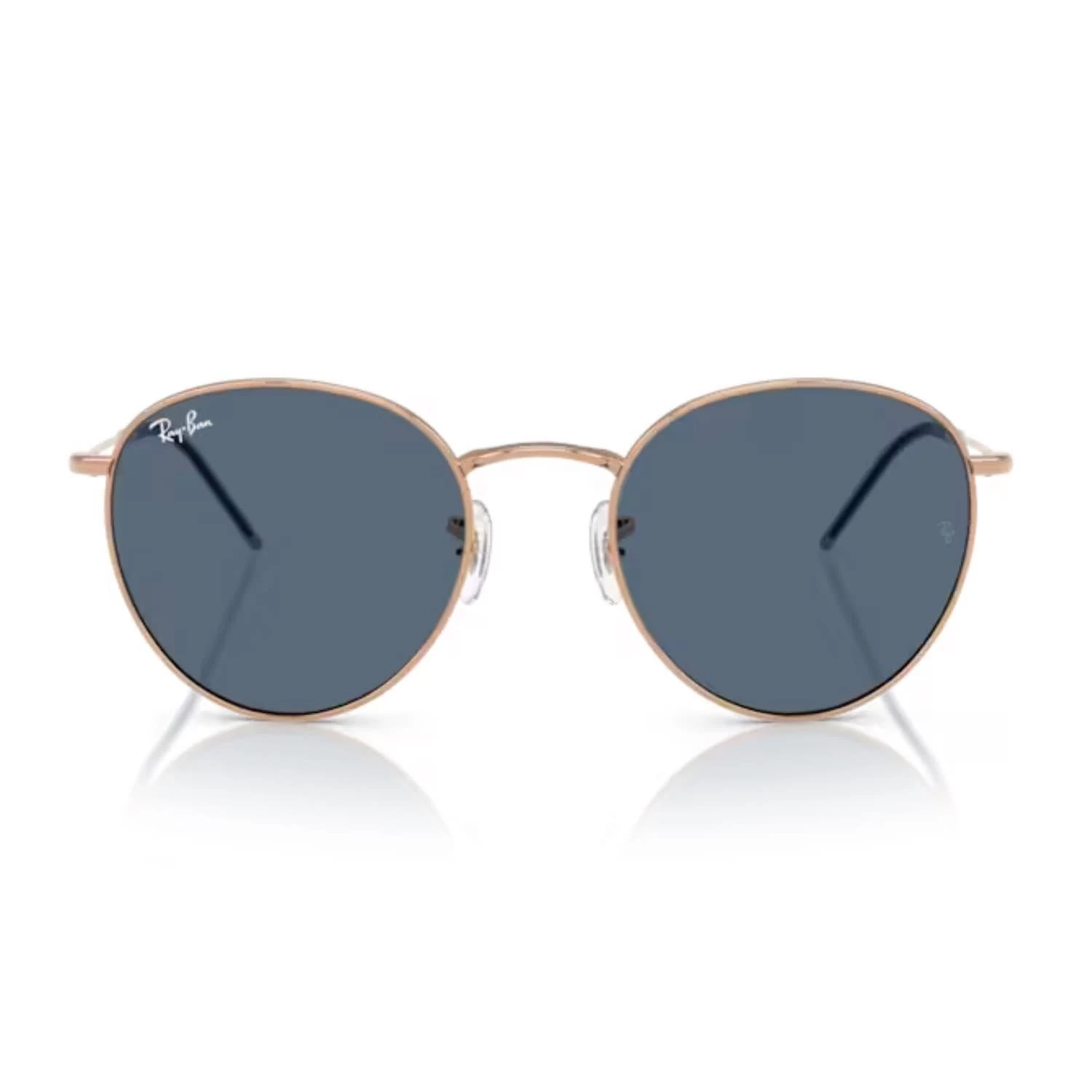Ray-ban Rbr 0103s 92023a 53 Round Reverse Unisex Oval Bronz Metal Güneş Gözlüğü