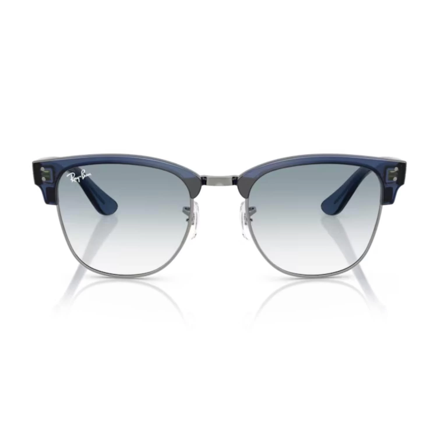 Ray-Ban RB 0504S 670879 51 Clubmaster Reverse Unisex Kare Şeffaf Lacivert Kemik Güneş Gözlüğü