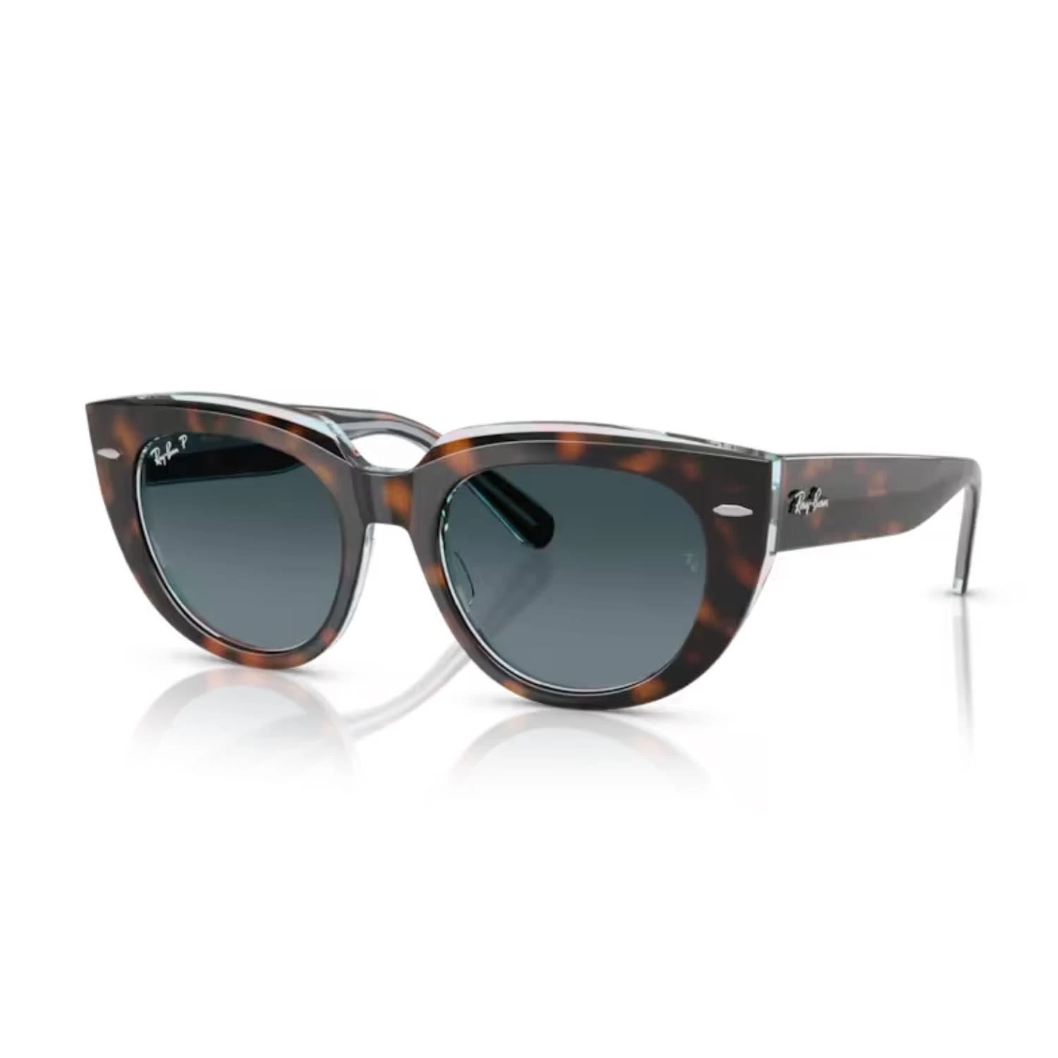 Ray-ban Rb 2286 1413s3 49 Polarize Kadın Cat Eye Çok Renkli Kemik Güneş Gözlüğü