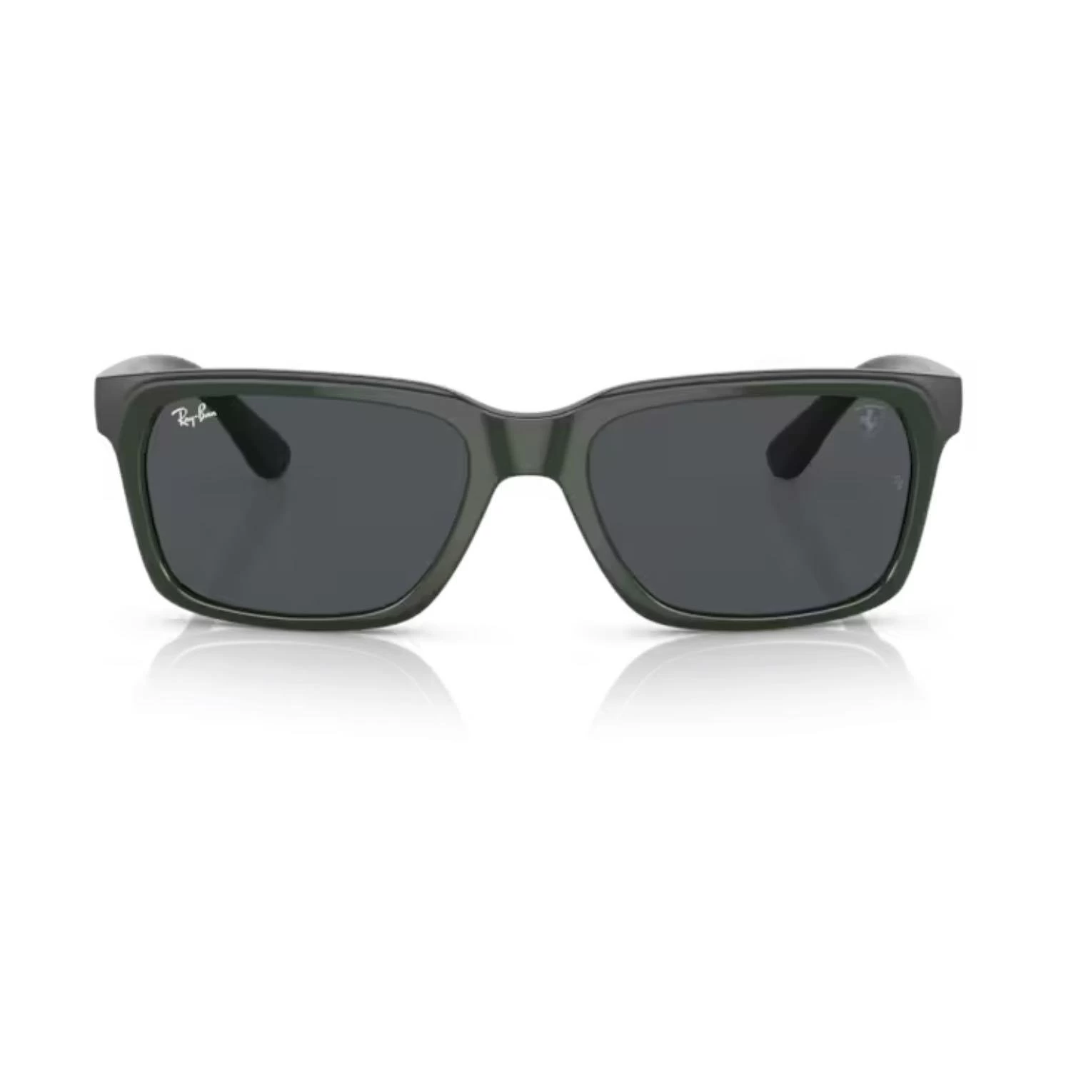 Ray-Ban RB 4393M F68087 56 Scuderia Ferrari Unisex Dikdörtgen Yeşil Kemik Güneş Gözlüğü