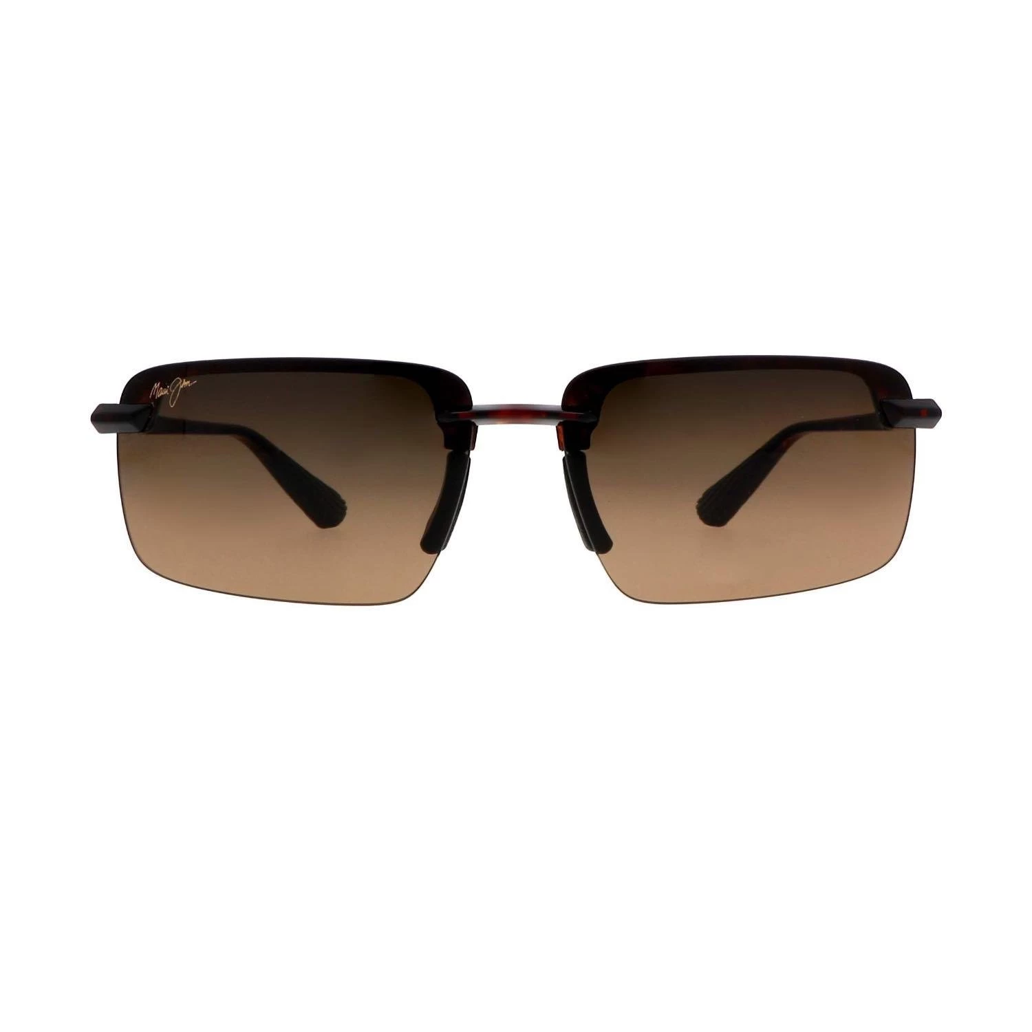Maui Jim Mj 0626s 005 10a 61 Polarize Unisex Dikdörtgen Kırçıllı Kahverengi Kemik Güneş Gözlüğü