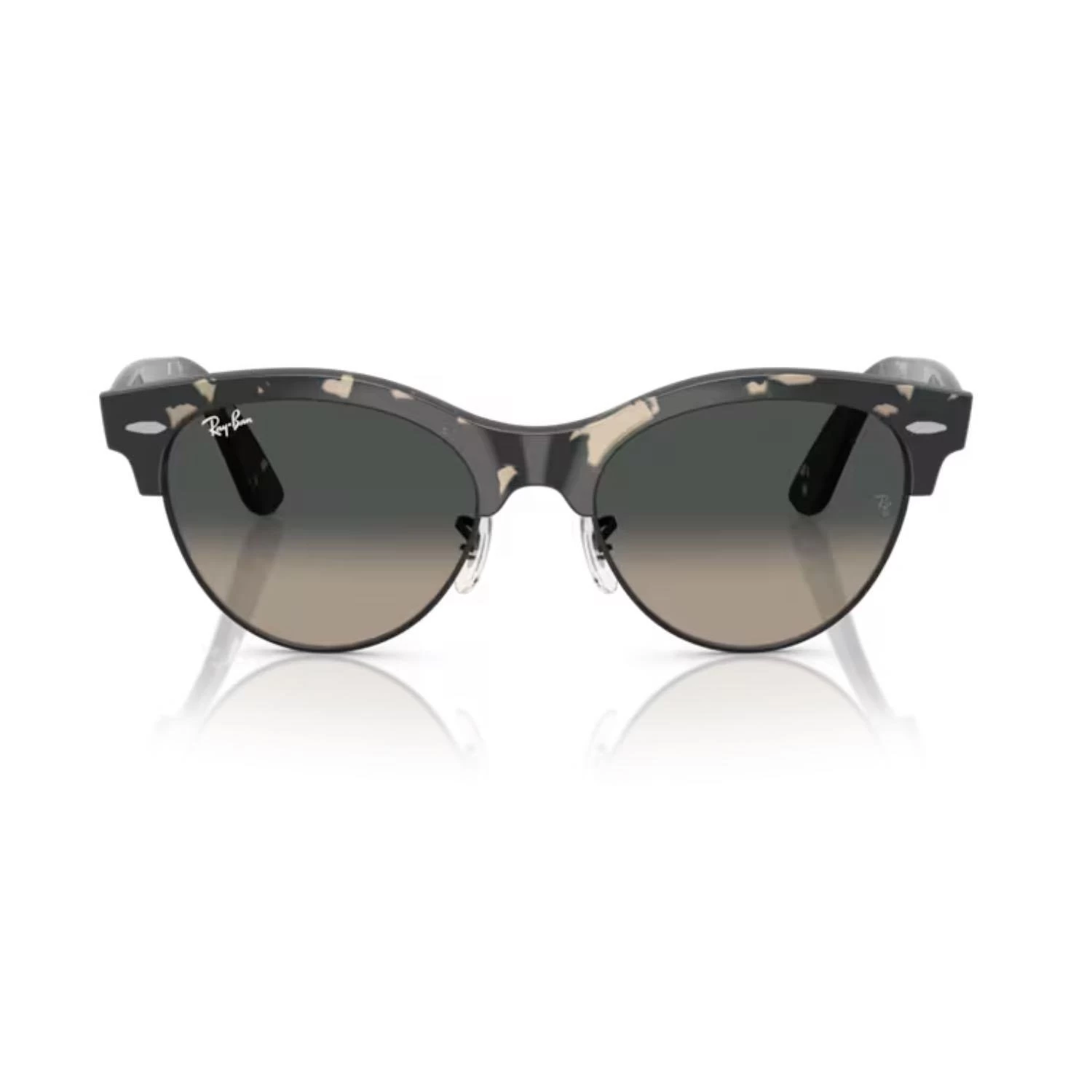 Ray-Ban RB 2341 143371 54 Clubmaster Way Unisex Oval Gri Kırçıllı Kombine Güneş Gözlüğü