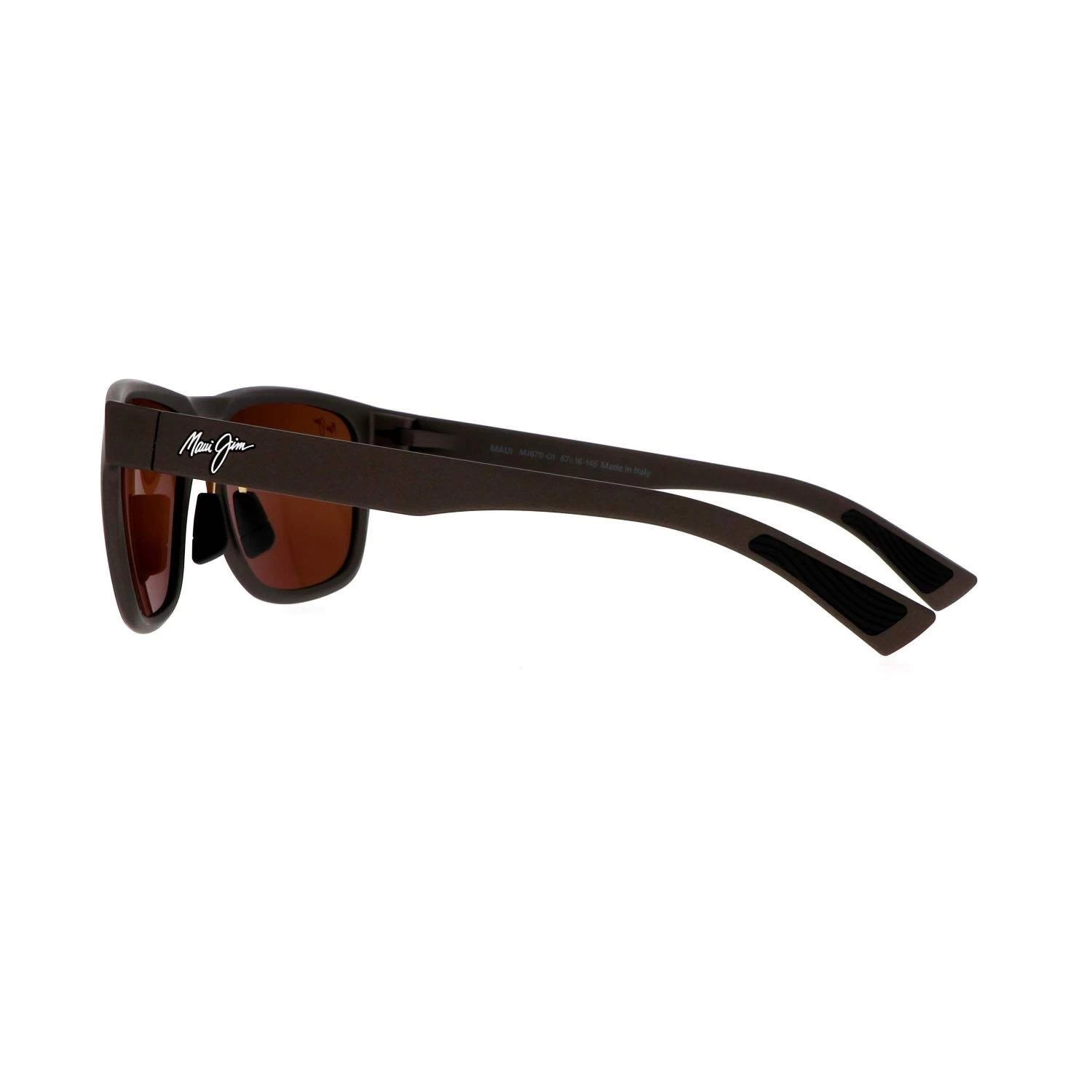 Maui Jim Mj 0670s 002 57 Polarize Erkek Kare Füme Kemik Güneş Gözlüğü