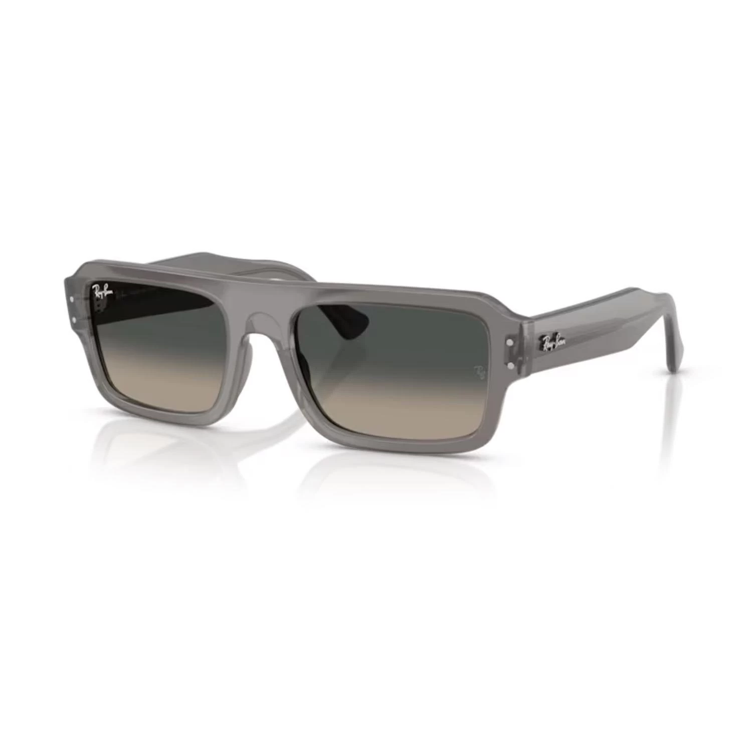 Ray-Ban RB 4454 680571 56 Unisex Dikdörtgen Şeffaf Kemik Güneş Gözlüğü