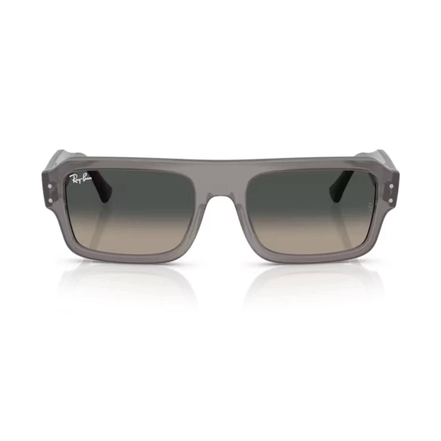 Ray-Ban RB 4454 680571 56 Unisex Dikdörtgen Şeffaf Kemik Güneş Gözlüğü