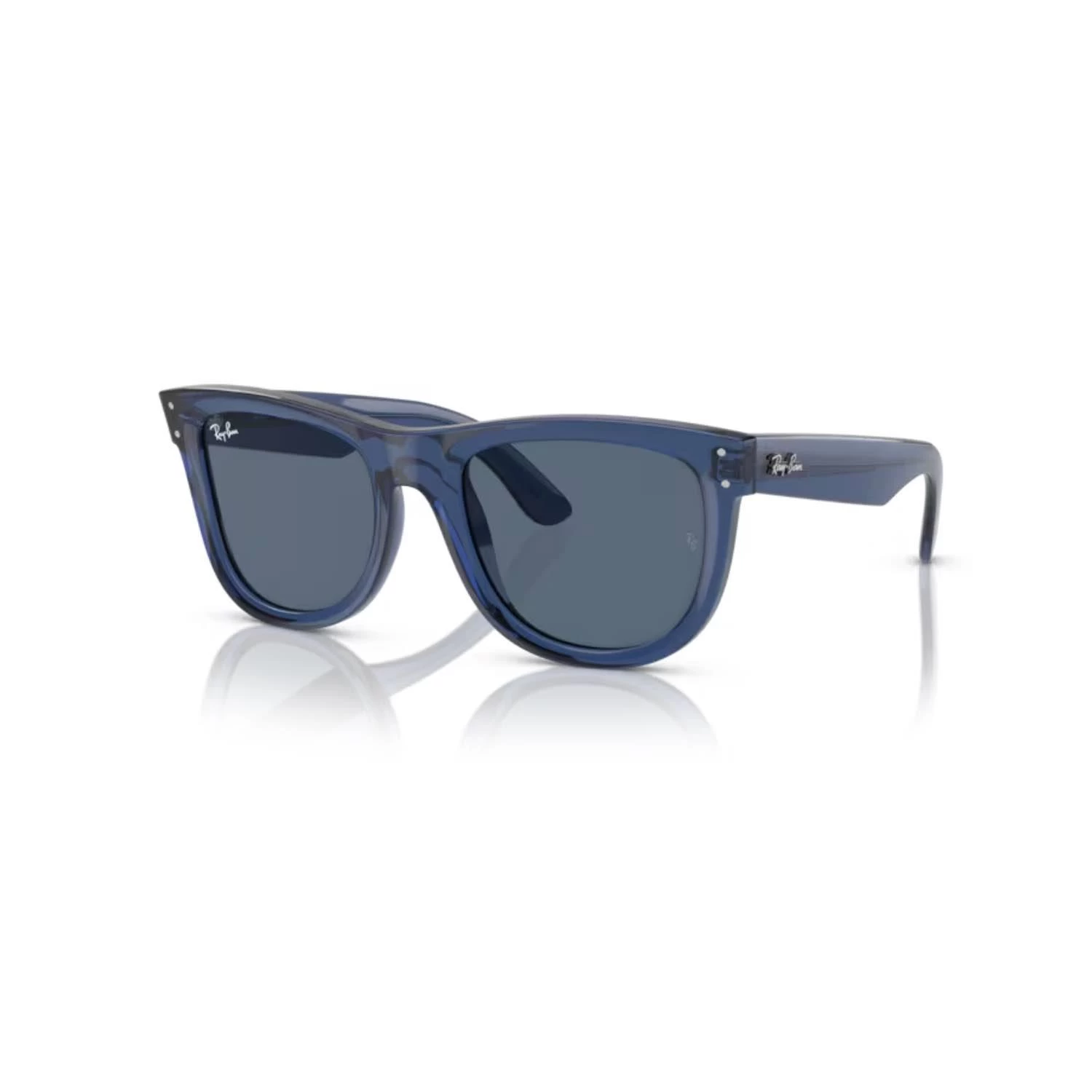 Ray-Ban RBR 0502S 67083A 50 Wayfarer Reverse Unisex Şeffaf Mavi Kemik Güneş Gözlüğü