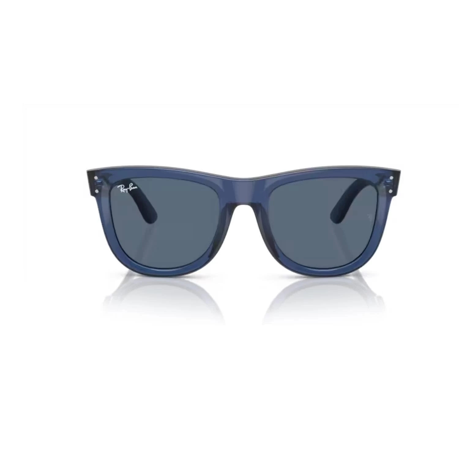 Ray-Ban RBR 0502S 67083A 50 Wayfarer Reverse Unisex Şeffaf Mavi Kemik Güneş Gözlüğü