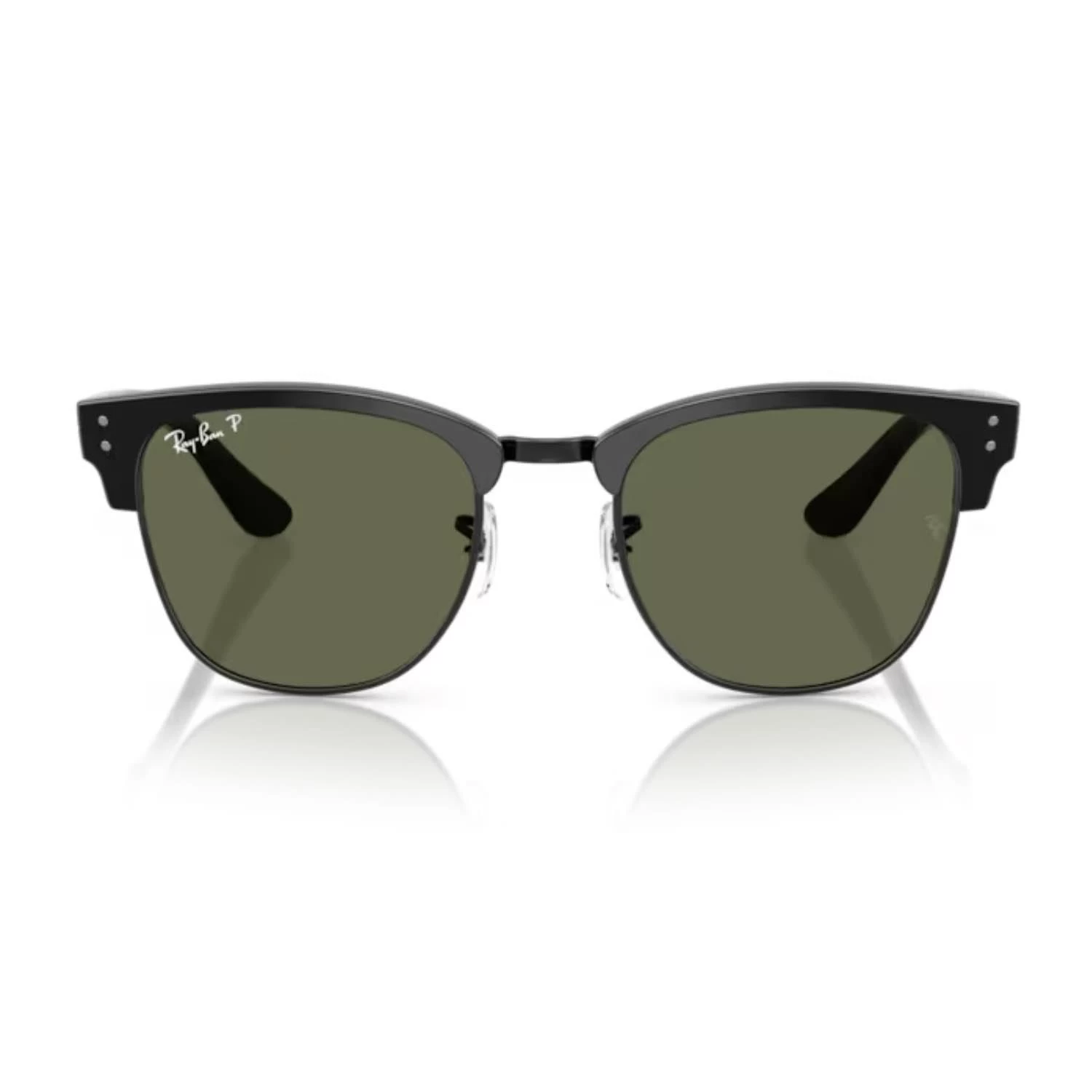 Ray-Ban RB 0504S 67839A 51 Clubmaster Reverse Polarize Unisex Kare Siyah Kemik Güneş Gözlüğü