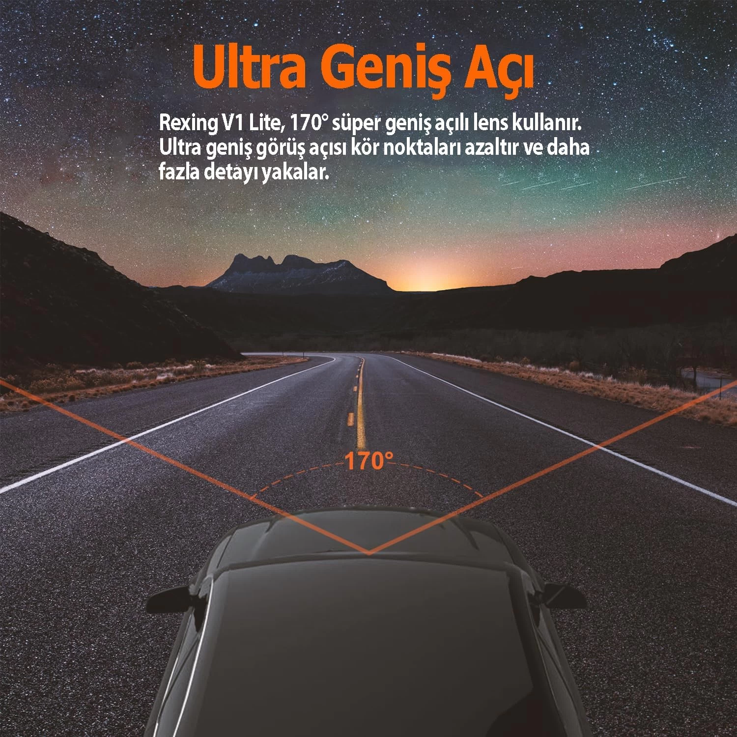 Rexıng V1 Lıte 2k Wıfı Arac Kamerası + 32gb Sd Kar