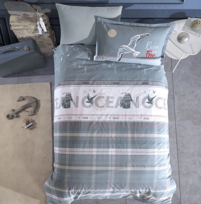 Clasy Tek Kişilik Genç Ranforce Nevresim Takımı Ocean