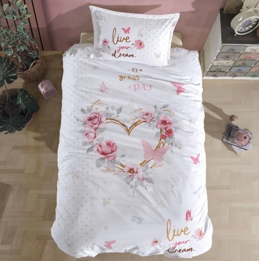 Clasy Tek Kişilik Genç Ranforce Nevresim Takımı Dream