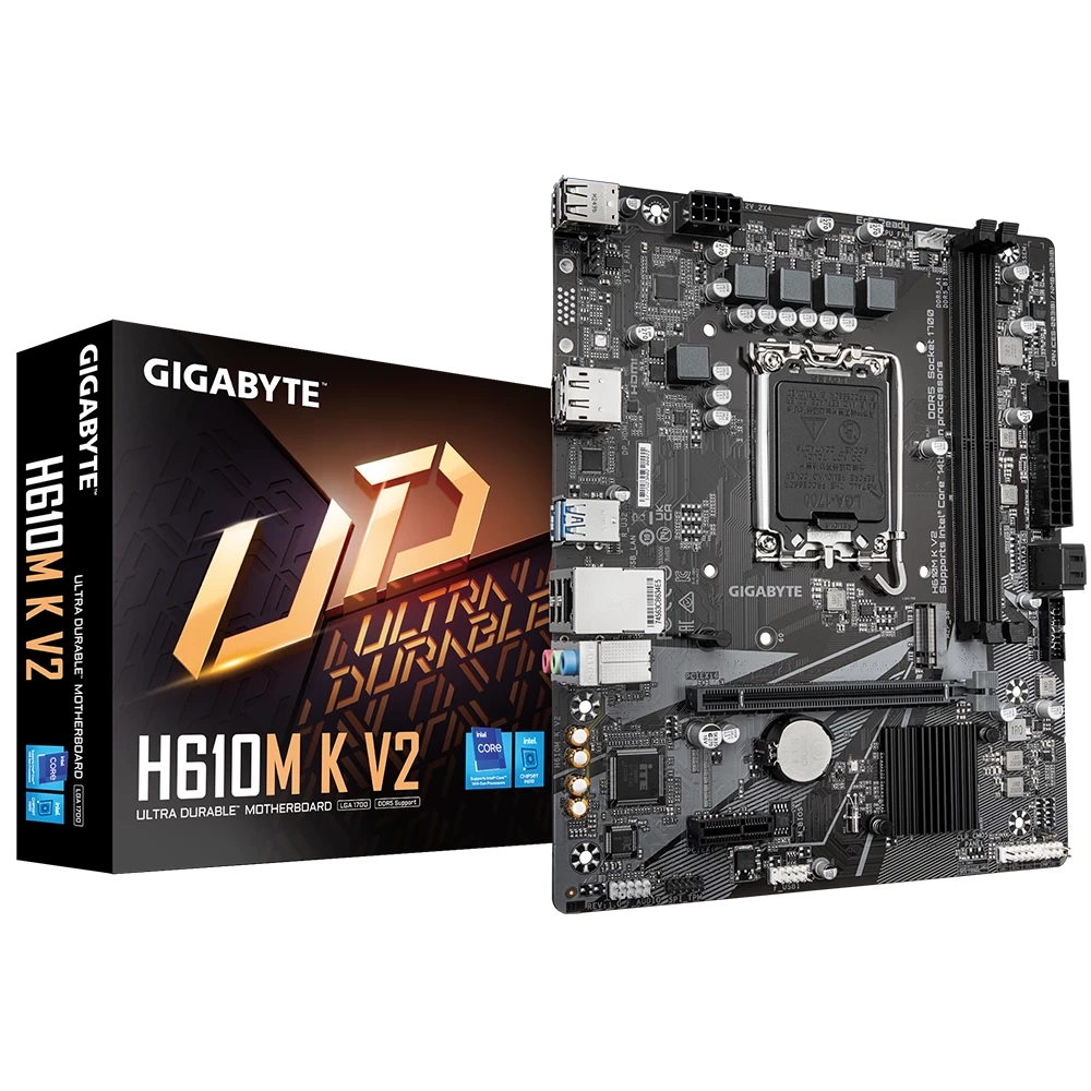 Gigabyte H610m K V2 D5 4800mhz M.2 Hdmi/dp Matx 1700p