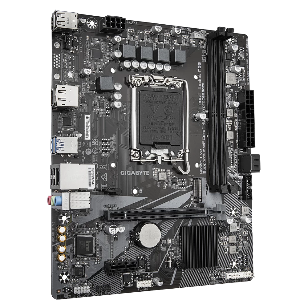 Gigabyte H610m K V2 D5 4800mhz M.2 Hdmi/dp Matx 1700p