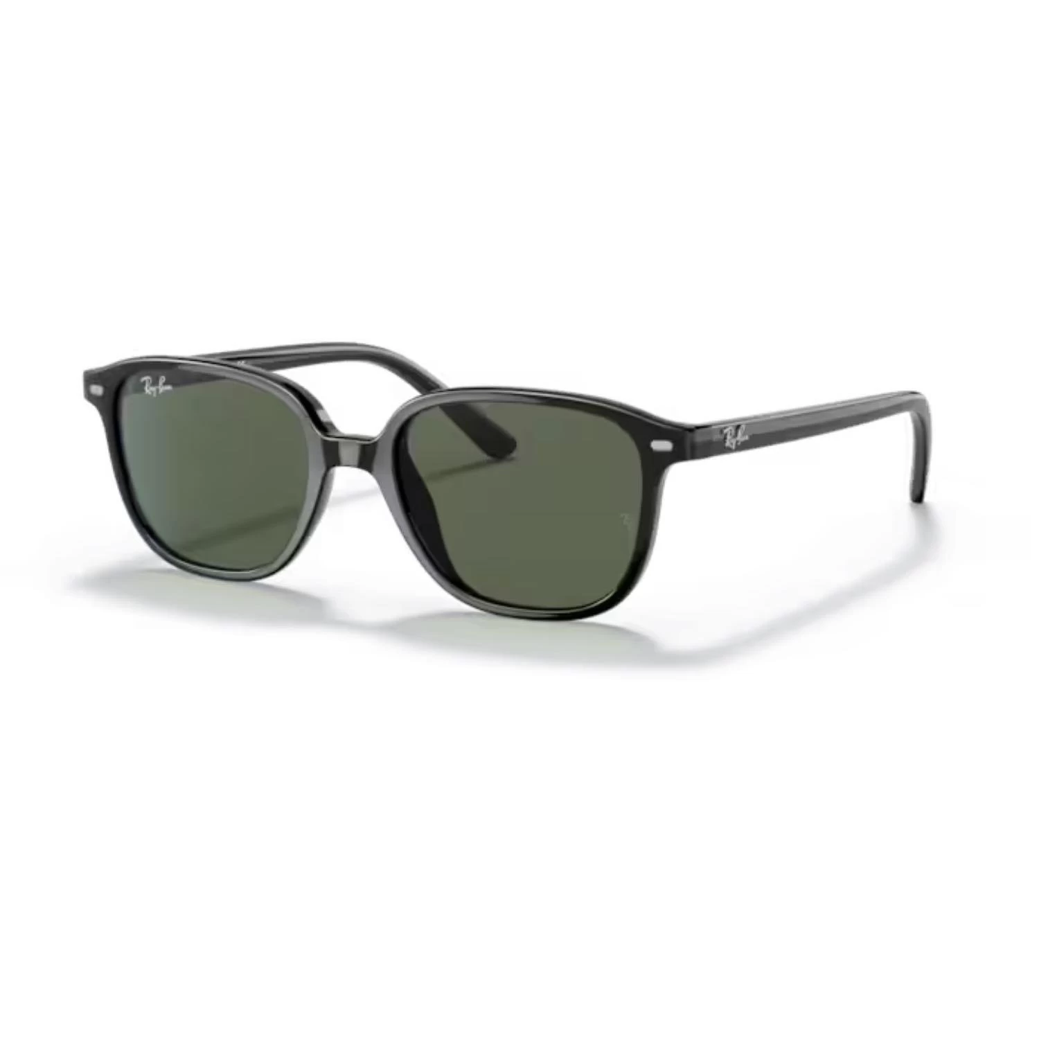 Ray-ban Rj 9093s 10071 45 Junior Leonard Çocuk Kare Siyah Kemik Güneş Gözlüğü