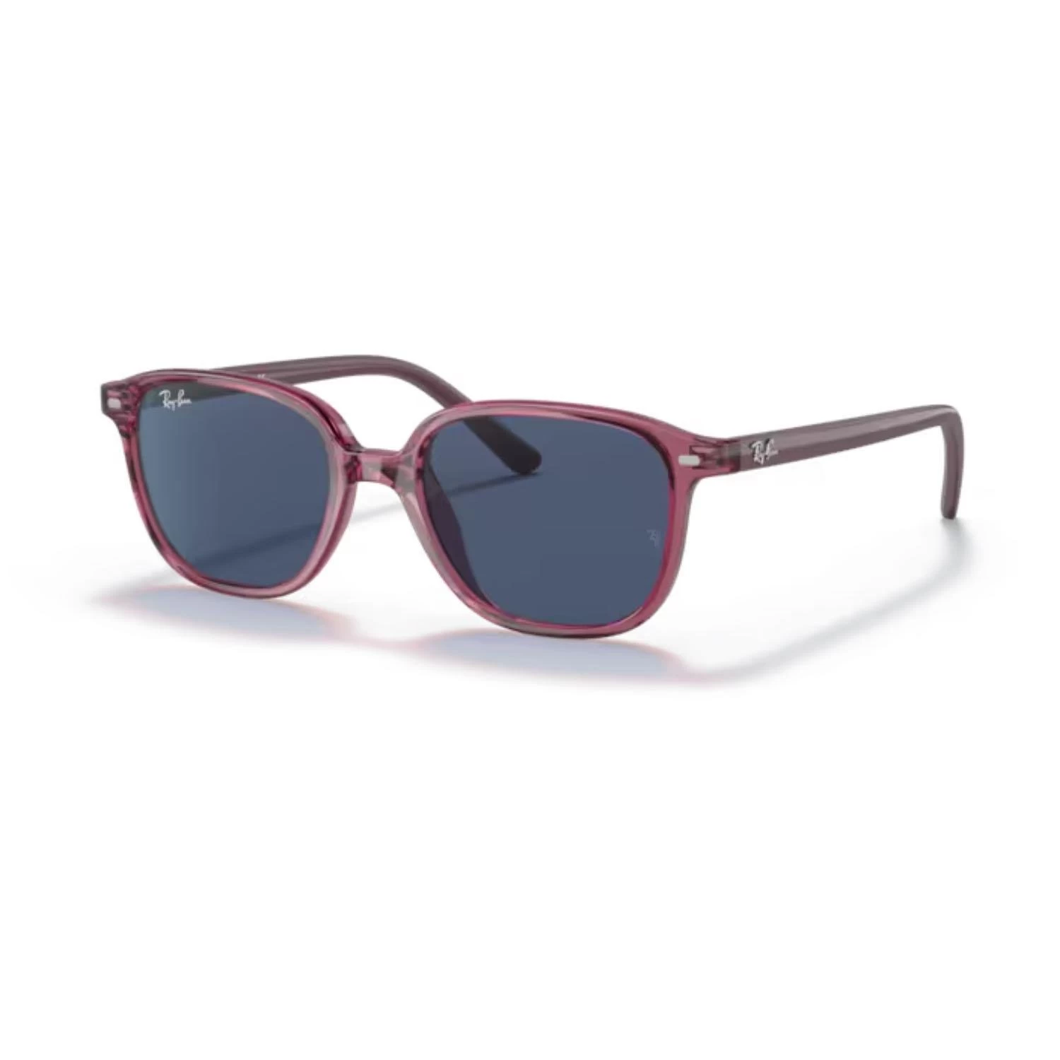Ray-ban Rj9093s 711280 45 Junior Leonard Çocuk Kare Şeffaf Pembe Kemik Güneş Gözlüğü