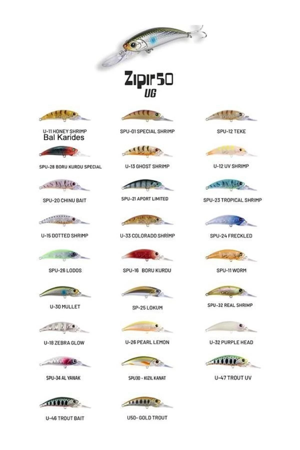 Hanfish Zıpır Ug-50  Uzun Gaga U-11 Honey Shrimp