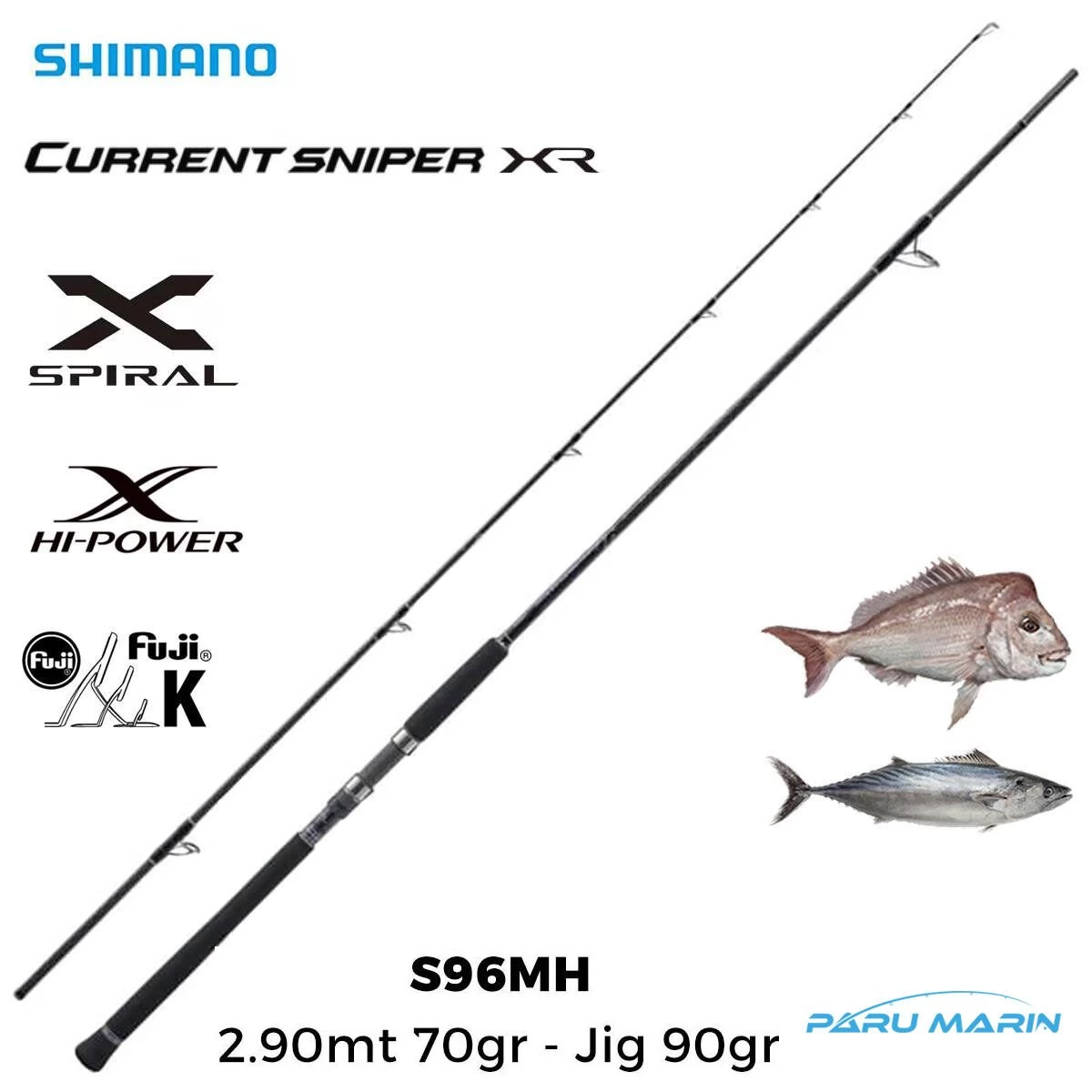 Shimano Currentsniper Xr S96M 290Cm 70Gr - Jig 90Gr Shore Jigging Kamış