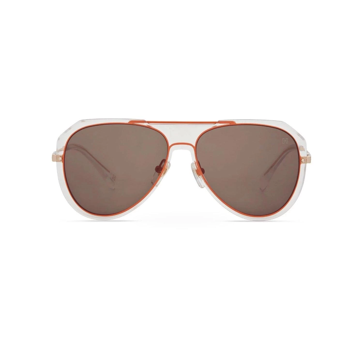 Hermossa Hm 1715 C3 56 Unisex Damla Şeffaf Kemik Güneş Gözlüğü