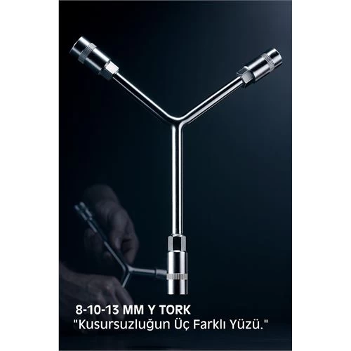 Y-Tipi 3'Lü Lokma Anahtar - Yüksek Mukavemetli Krom Vanadyum Çelik - Bisiklet Ve Motor Bakım Kiti 