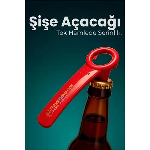 Ergonomik Şişe Açacağı - Gazoz, Kola, Bira Kapağı Açıcı  