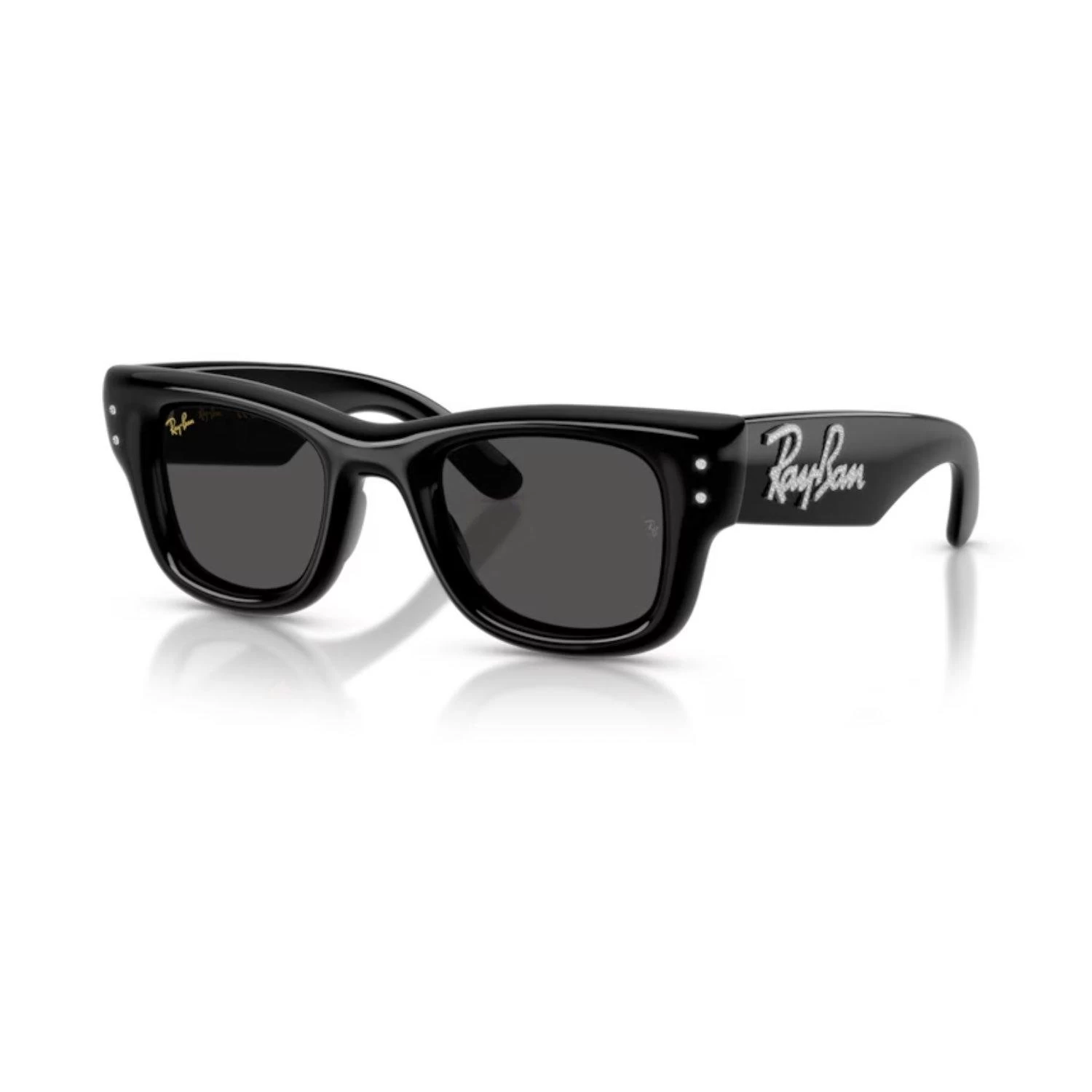 Ray-Ban Rb 4940B 686487 47 Wayfarer Puffer Unisex Kare Siyah Kemik Güneş Gözlüğü
