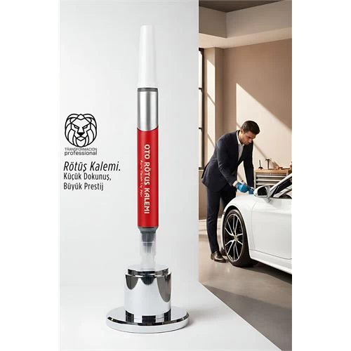 Profesyonel Beyaz Araç Rötüş Kalemi - Kusursuz Çizik Giderme & Parlak Yüzey Yenileyici (5 Ml) 