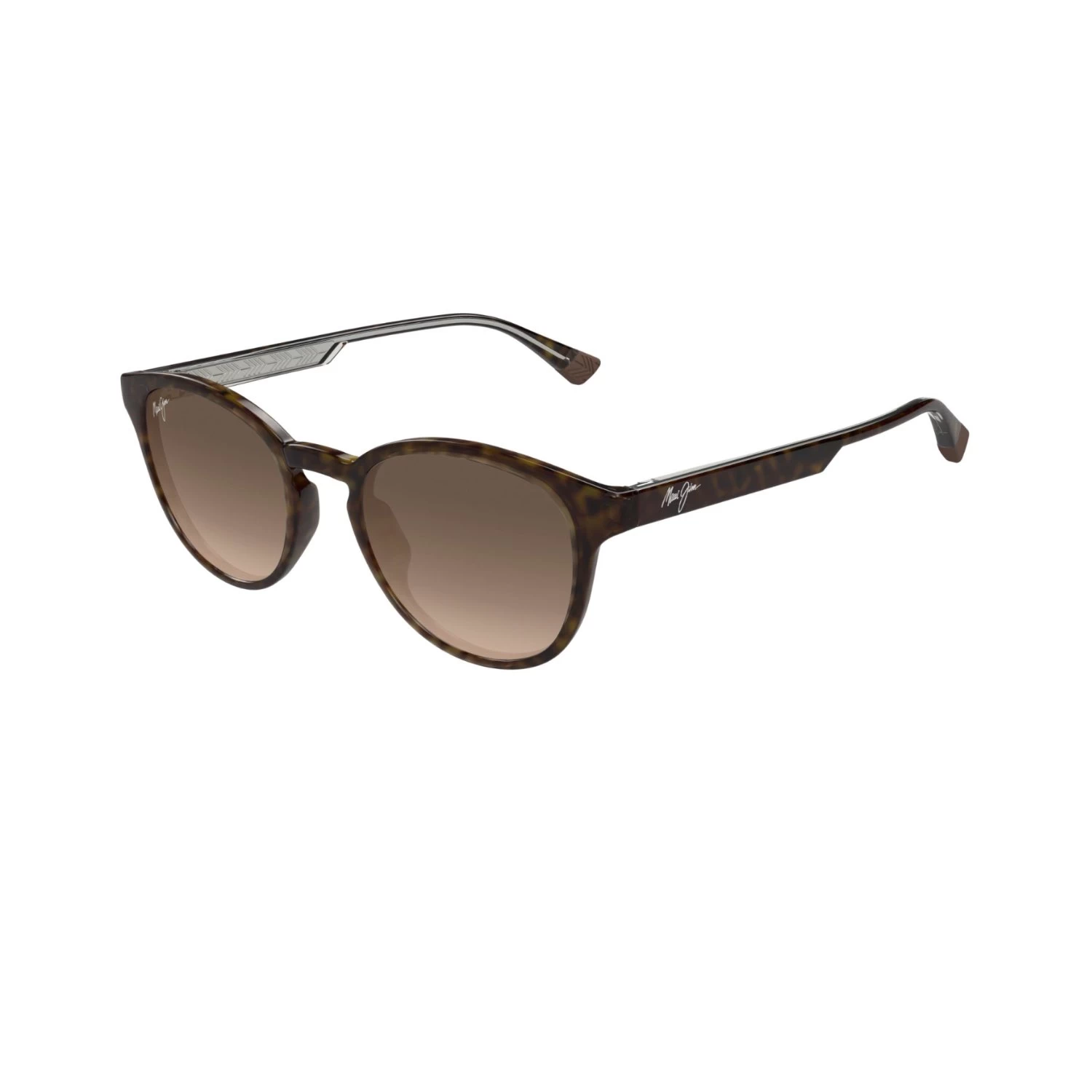 Maui Jim Mj 0636S 00210 50 Unisex Polarize Degrade Oval Kırçıllı Kahverengi Kemik Güneş Gözlüğü