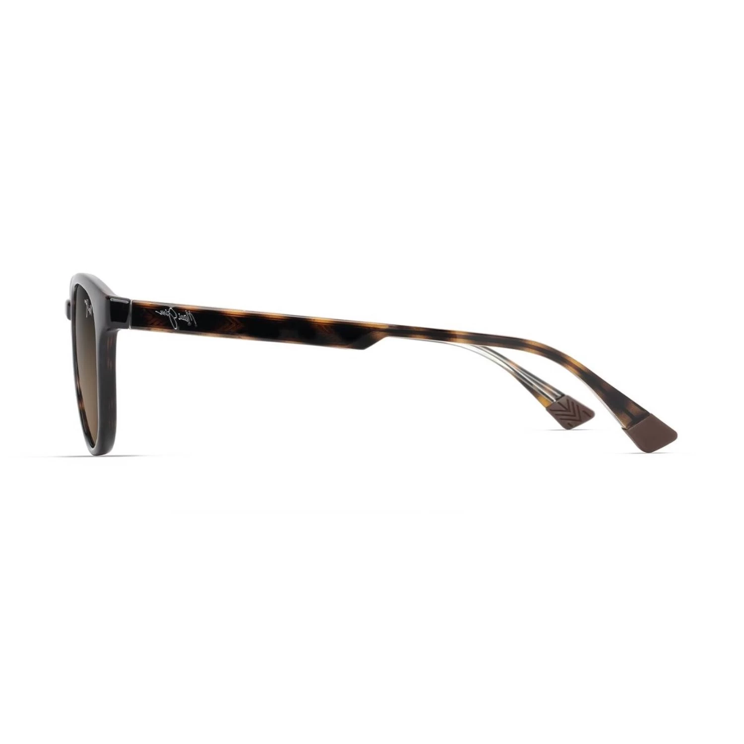 Maui Jim Mj 0636S 00210 50 Unisex Polarize Degrade Oval Kırçıllı Kahverengi Kemik Güneş Gözlüğü