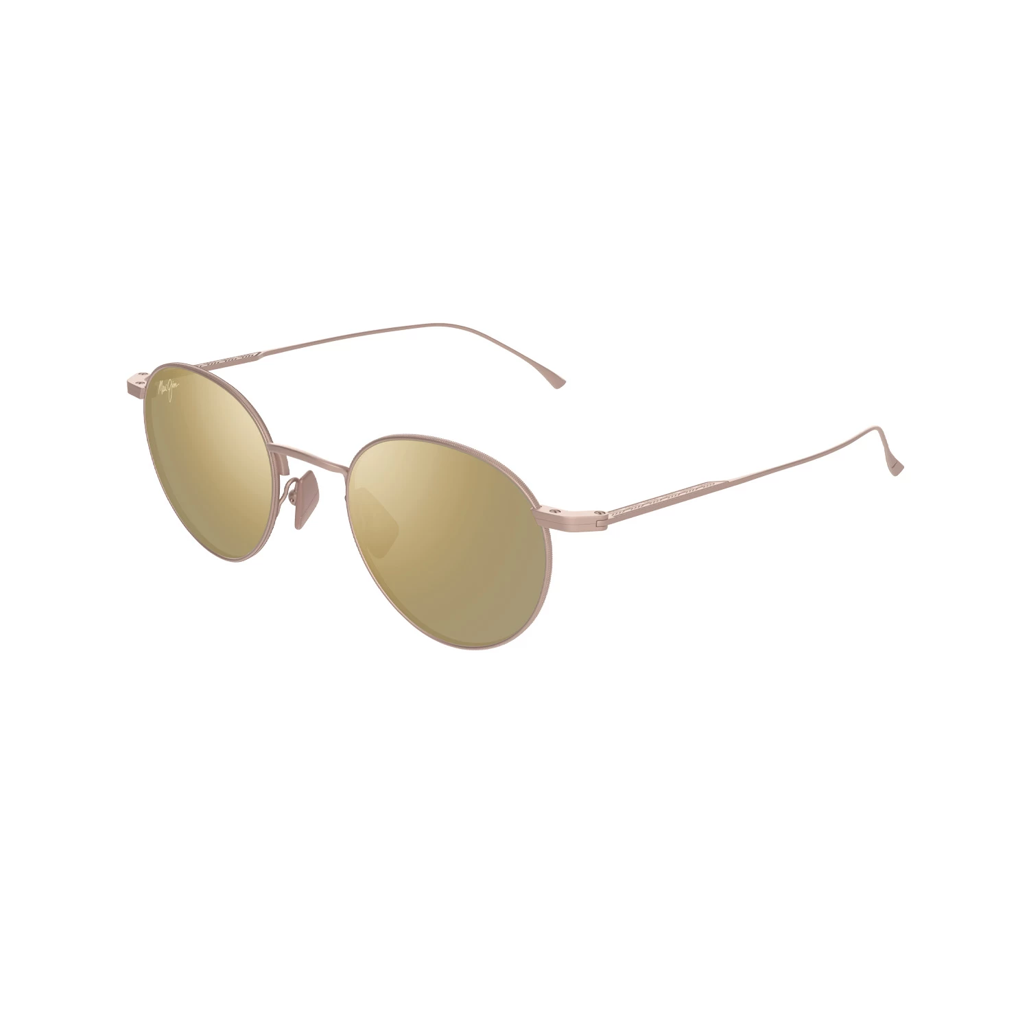 Maui Jim Mj 0691S 00301 48 Unisex Oval Polarize Aynalı Gold Metal Güneş Gözlüğü