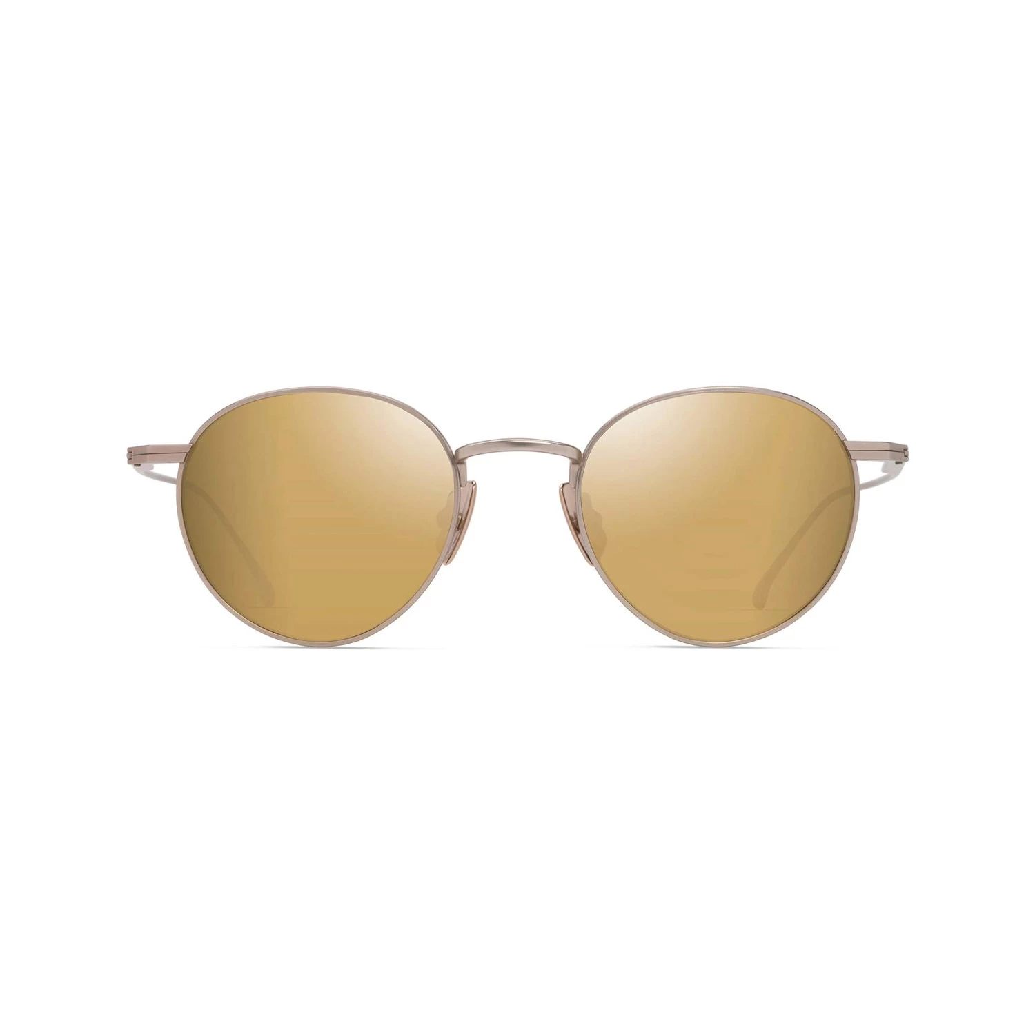 Maui Jim Mj 0691S 00301 48 Unisex Oval Polarize Aynalı Gold Metal Güneş Gözlüğü