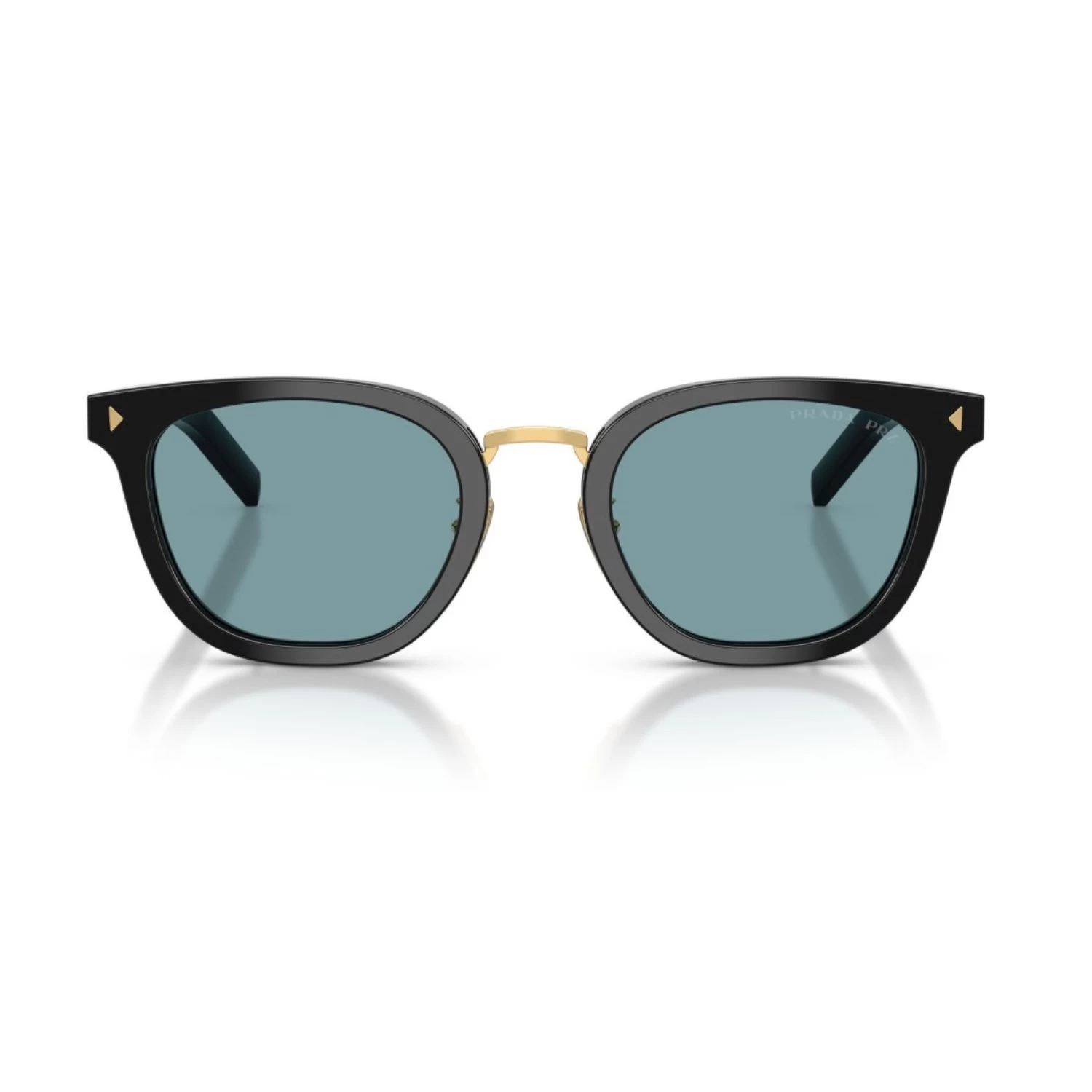 Prada Pr C01Sd 16K04D 49 Unisex Polarize Oval Aynalı Siyah Kemik Güneş Gözlüğü