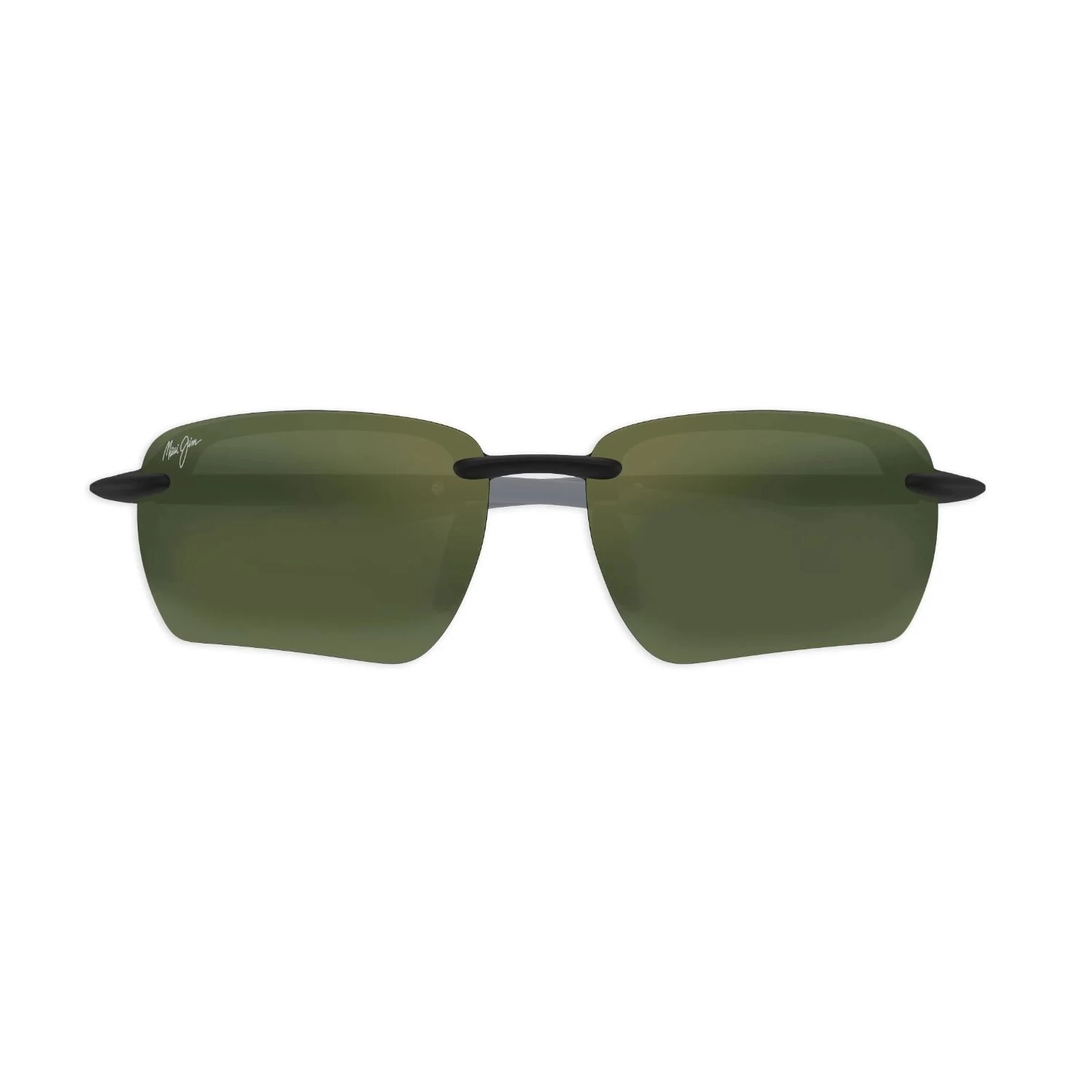 Maui Jim Mj 0337Sa 00102 60 Erkek Polarize Dikdörtgen Siyah Kemik Güneş Gözlüğü