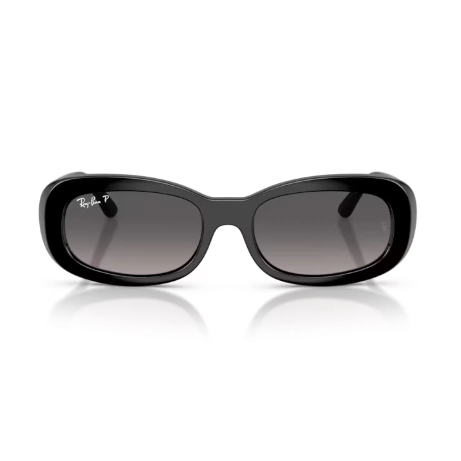 Ray-Ban Rb 2221 901M3 53 Kadın Polarize Oval Degrade Siyah Kemik Güneş Gözlüğü