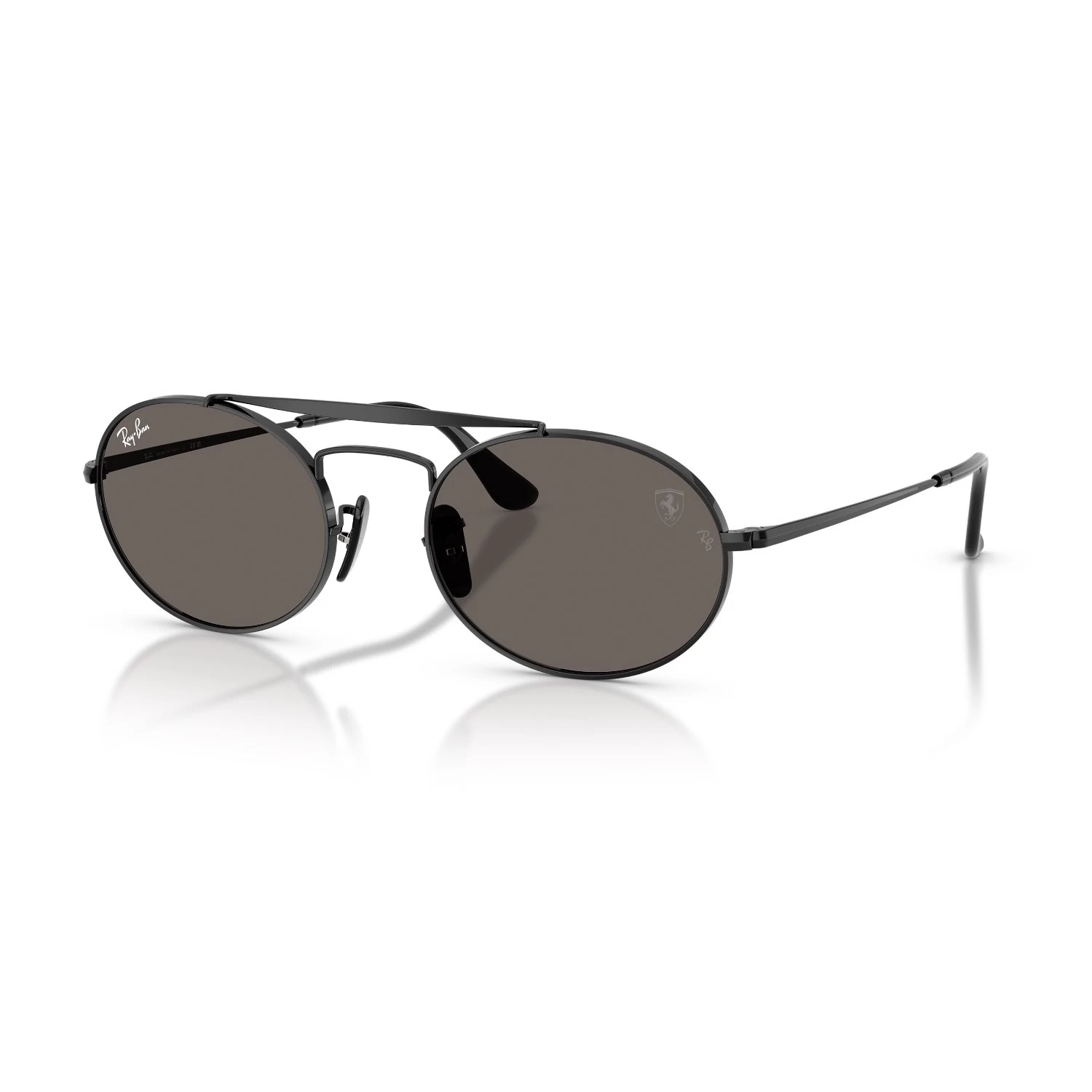 Ray-Ban Rb 3775M F134B1 54 Unisex Oval Siyah Metal Güneş Gözlüğü
