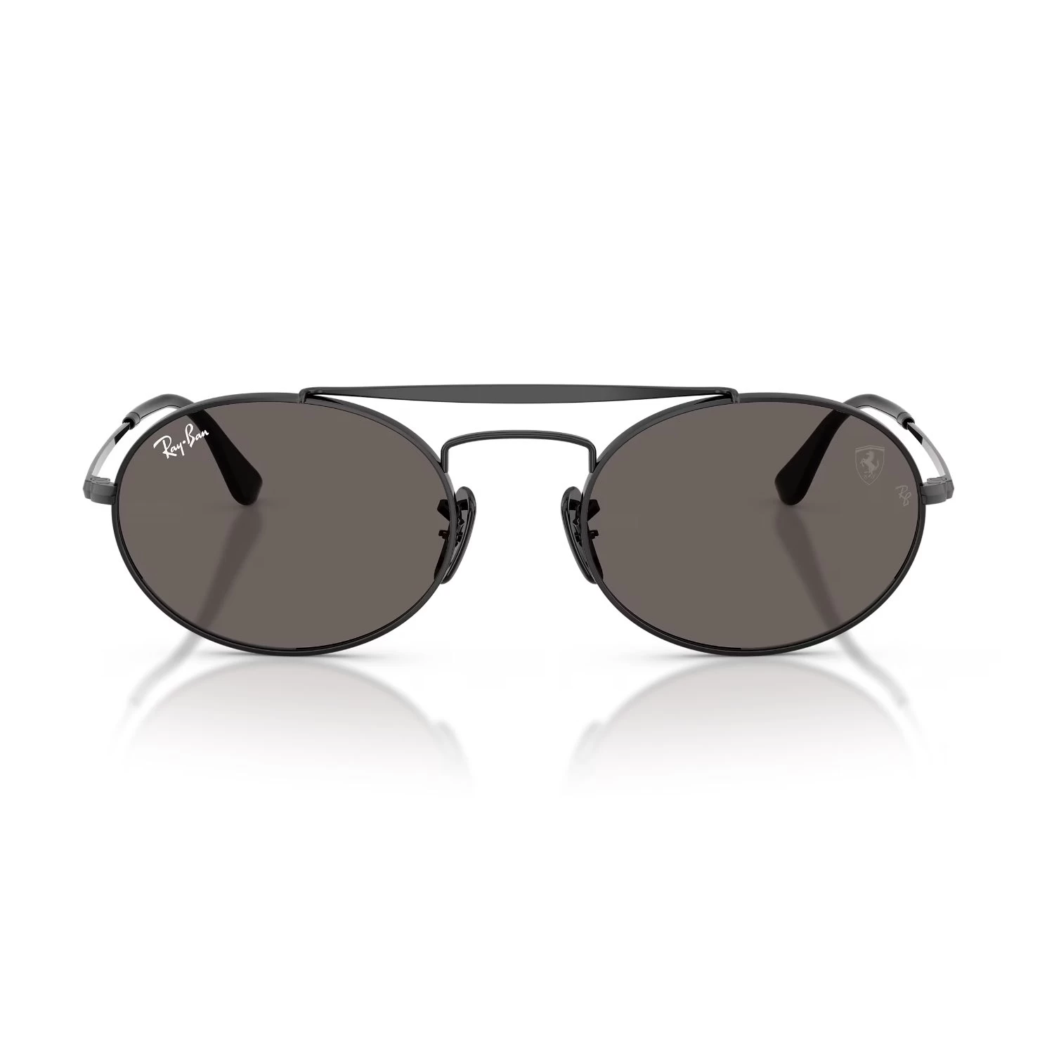 Ray-Ban Rb 3775M F134B1 54 Unisex Oval Siyah Metal Güneş Gözlüğü