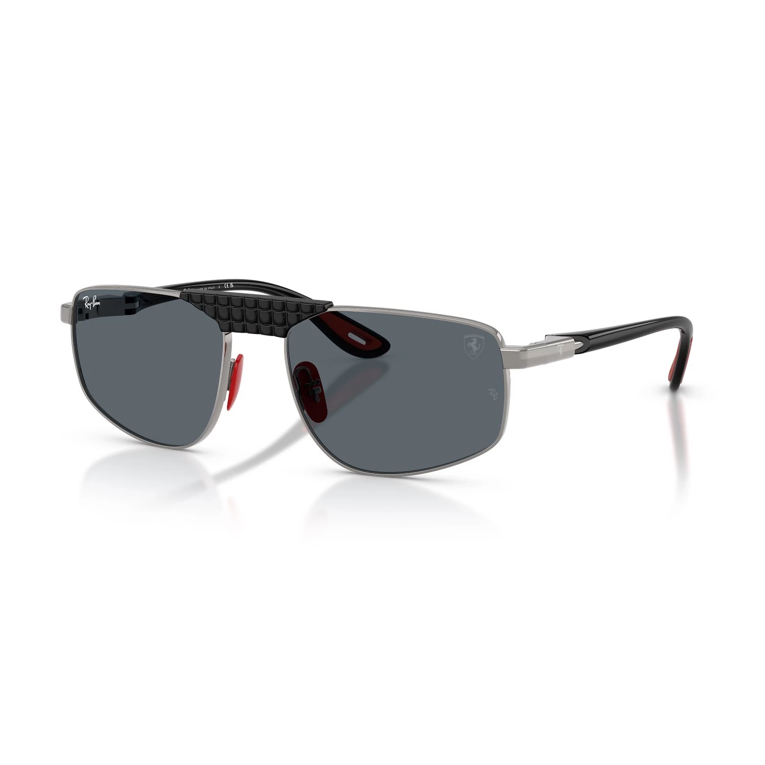 Ray-Ban Rb 3776M F001R5 58 Unisex Geometrik Gri Metal Güneş Gözlüğü
