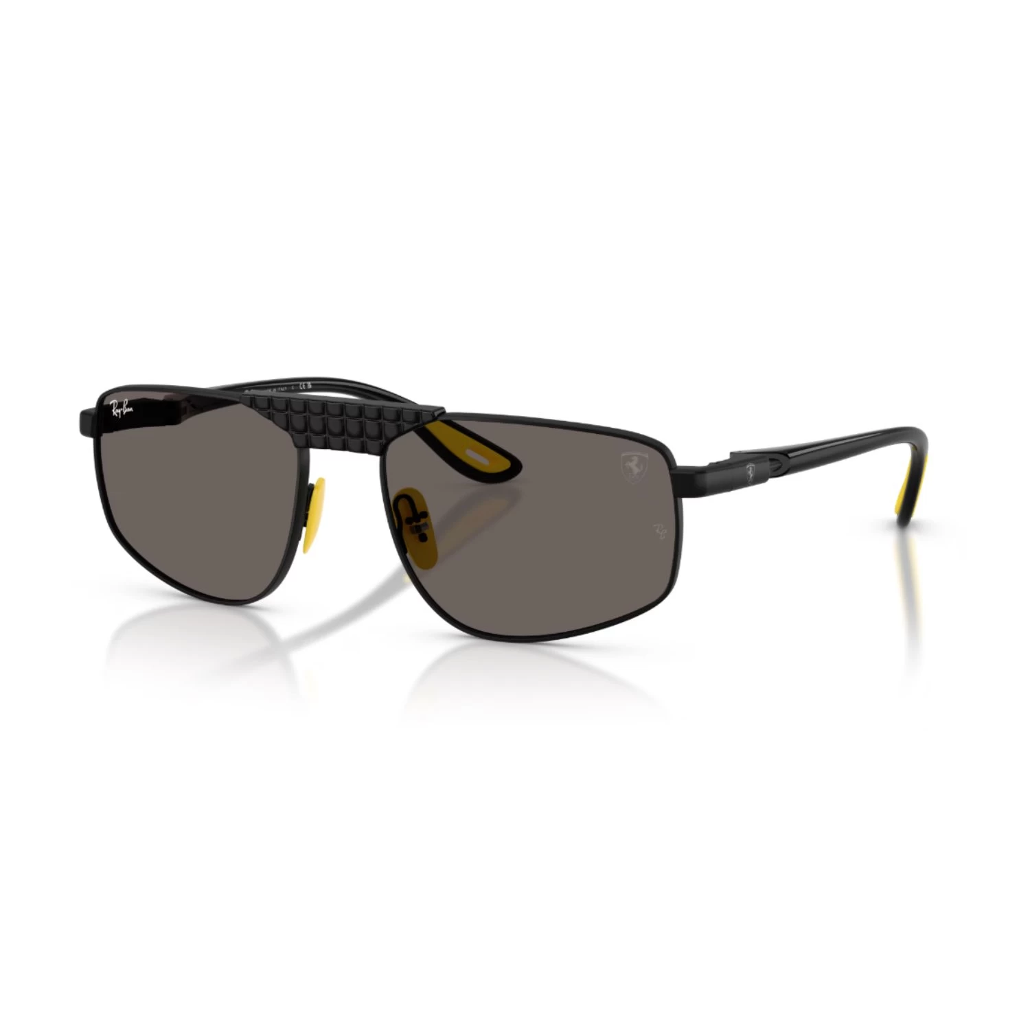 Ray-Ban Rb 3776M F128B1 58 Unisex Geometrik Siyah Metal Güneş Gözlüğü