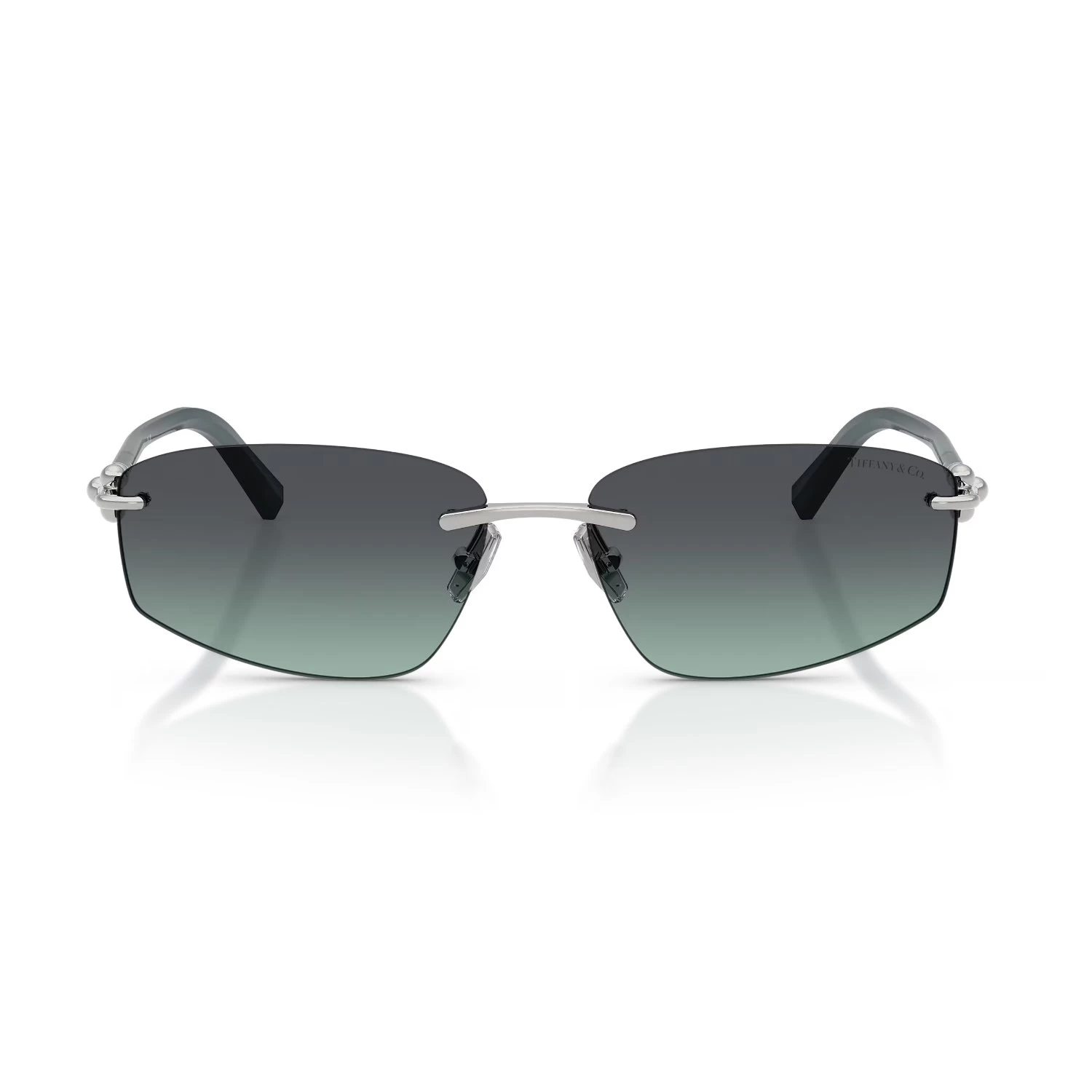 Tiffany Co. Tf 3114 60012G 59 Unisex Geometrik Gümüş Degrade Metal Güneş Gözlüğü