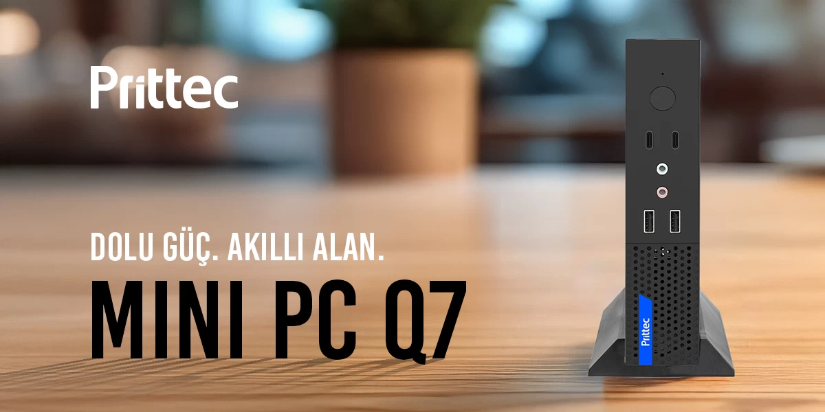 Prıttec Q7-Th610L Mını Pc I5-12400 / 12Gb / 512 Nvme M2 /Free Dos