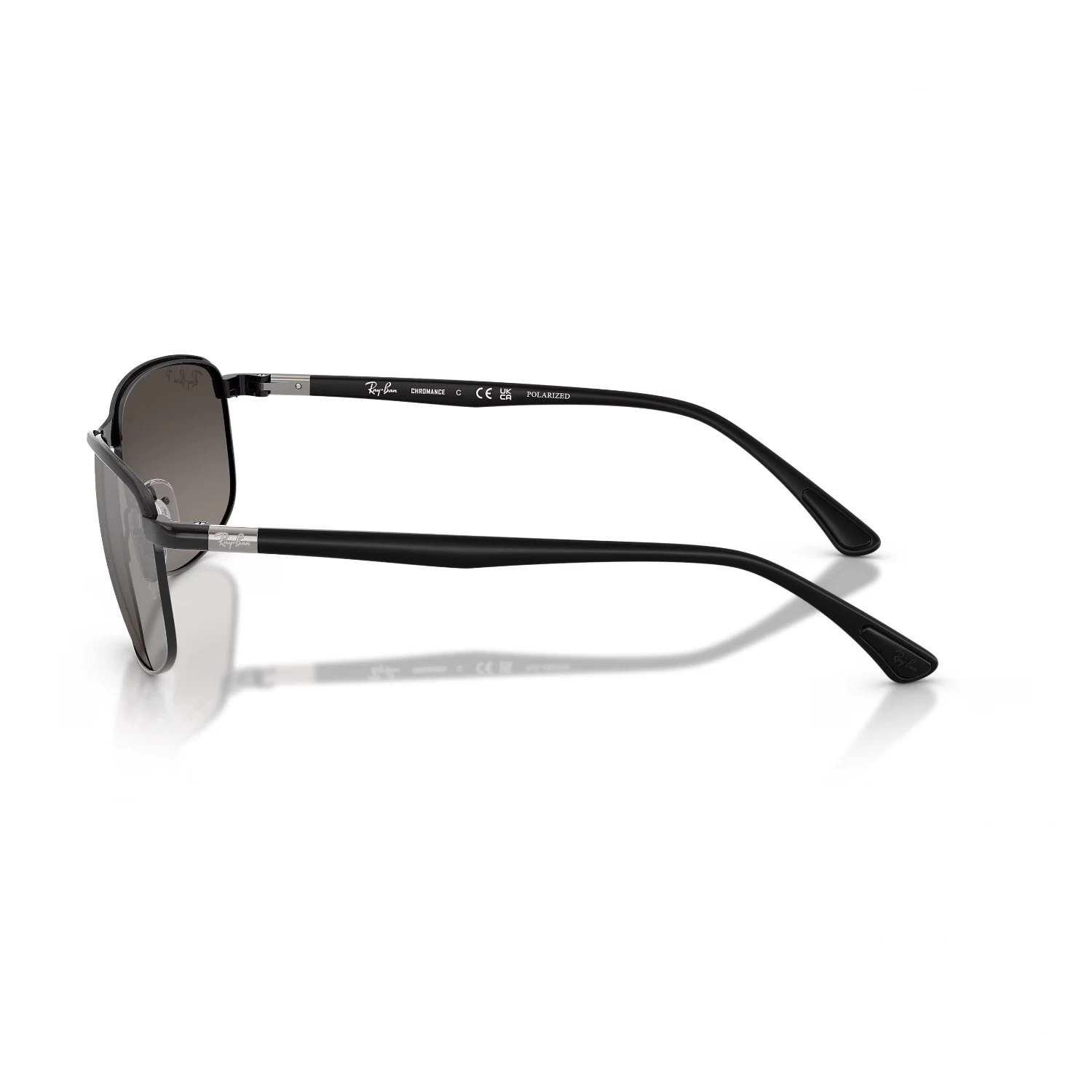 Ray-Ban Rb 3671Ch 1865J 60 Unisex Polarize Yastık Degrade Aynalı Siyah Metal Güneş Gözlüğü