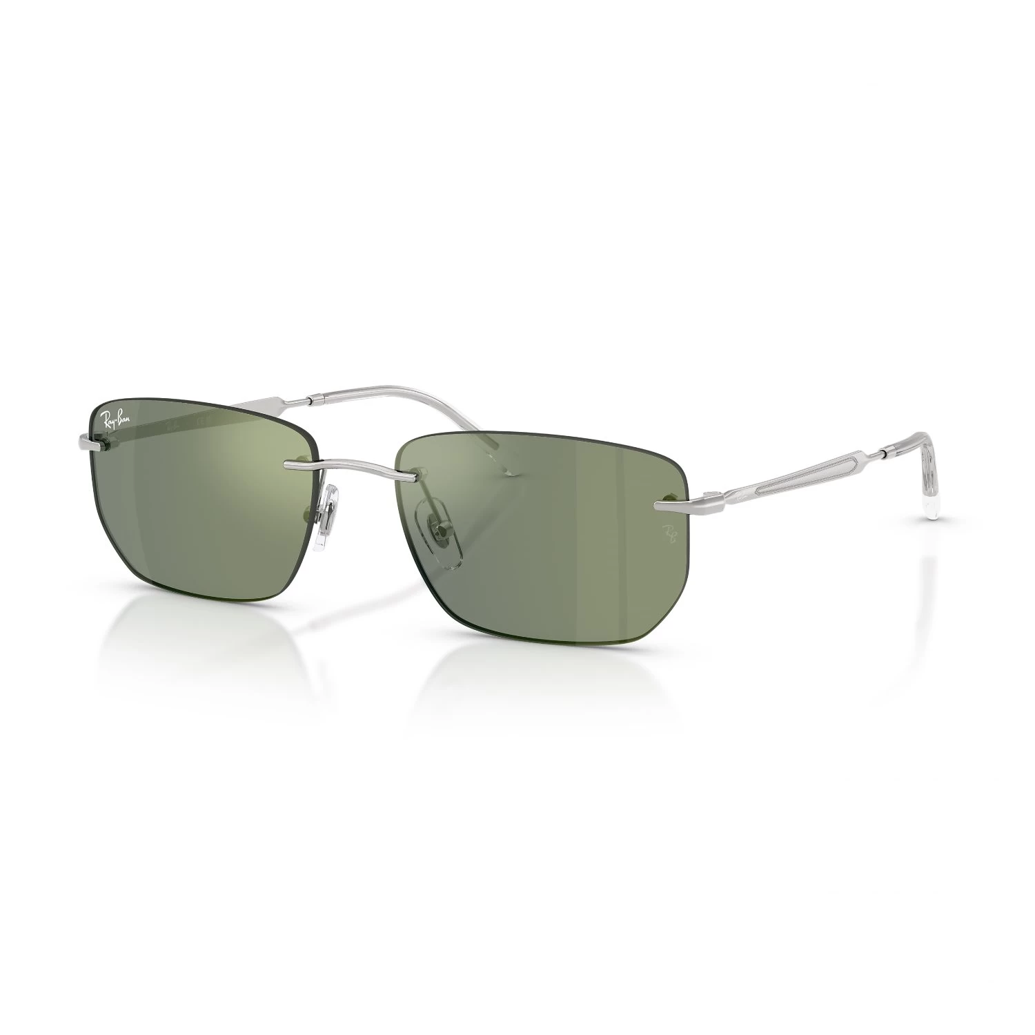 Ray-Ban Rb 3768 0036R 56 Unisex Geometrik Aynalı Gümüş Metal Güneş Gözlüğü