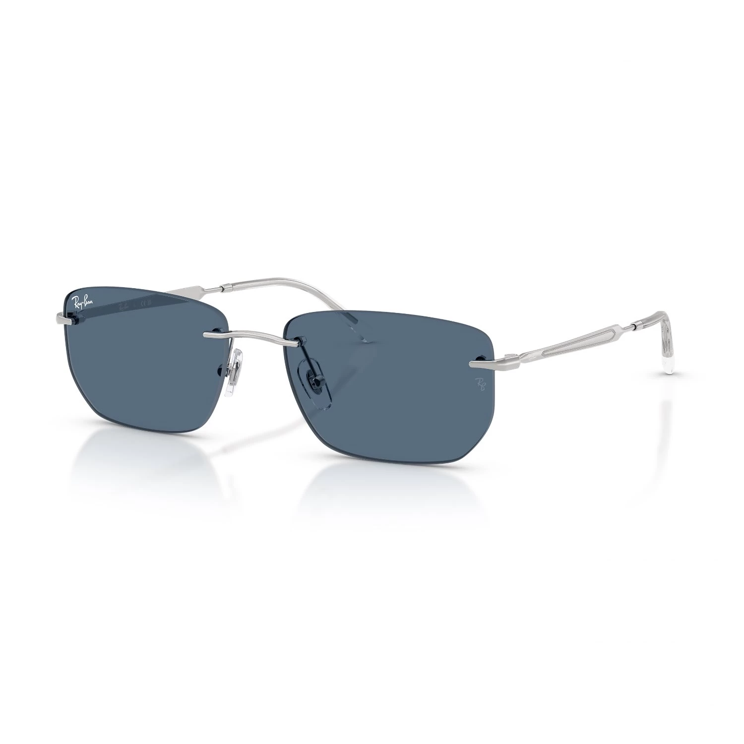 Ray-Ban Rb 3768 00380 56 Unisex Geometrik Gümüş Metal Güneş Gözlüğü