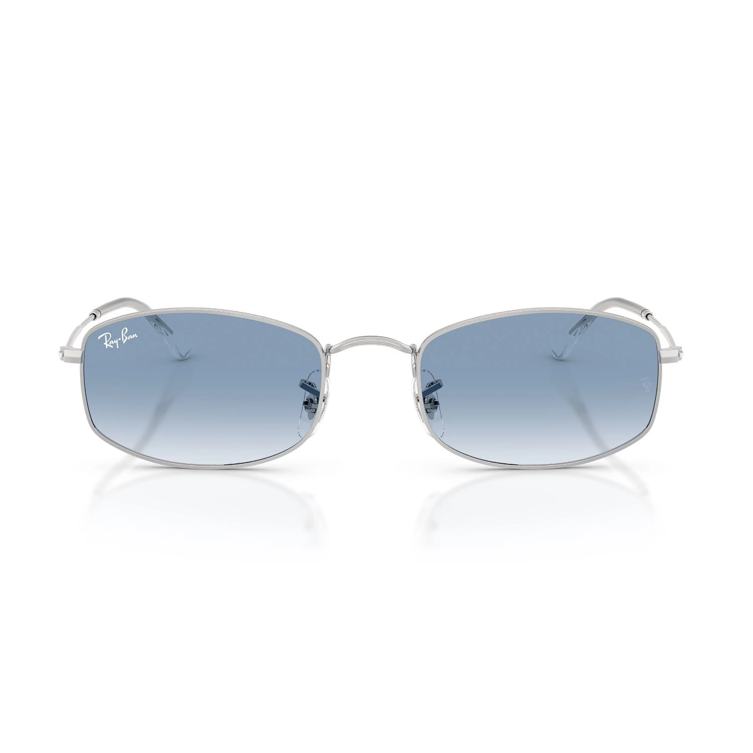 Ray-Ban Rb 3832 0033F 55 Unisex Geometrik Degrade Gümüş Metal Güneş Gözlüğü