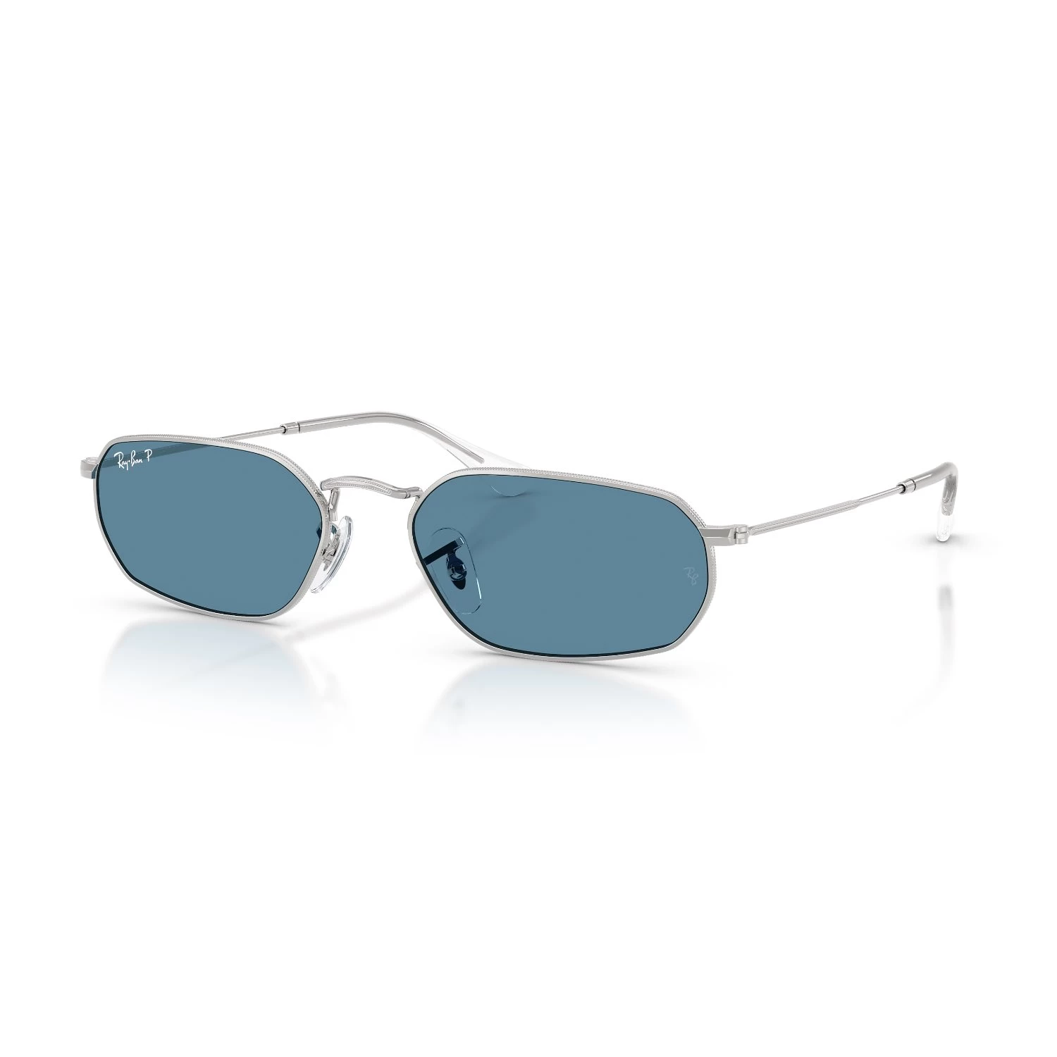Ray-Ban Rb 3947 003S2 54 Unisex Polarize Geometrik Gümüş Metal Güneş Gözlüğü