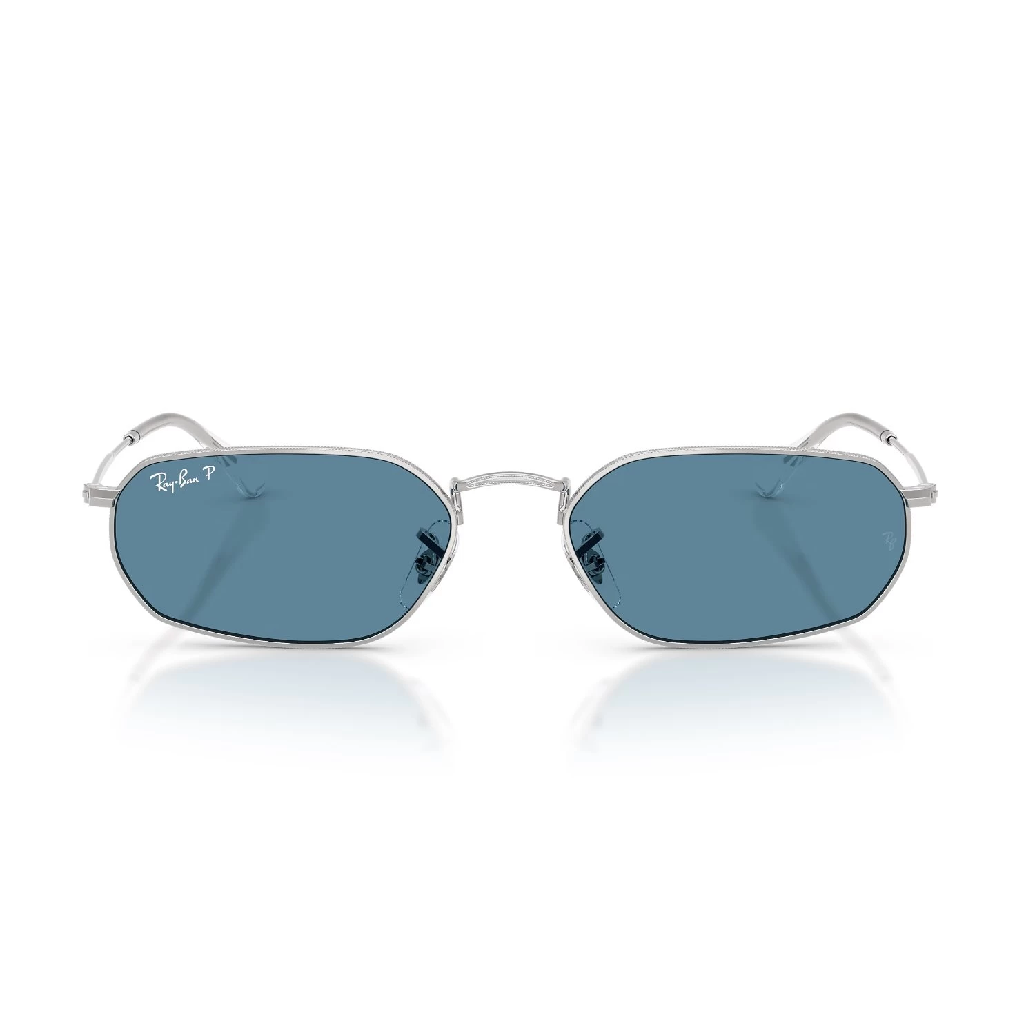 Ray-Ban Rb 3947 003S2 54 Unisex Polarize Geometrik Gümüş Metal Güneş Gözlüğü