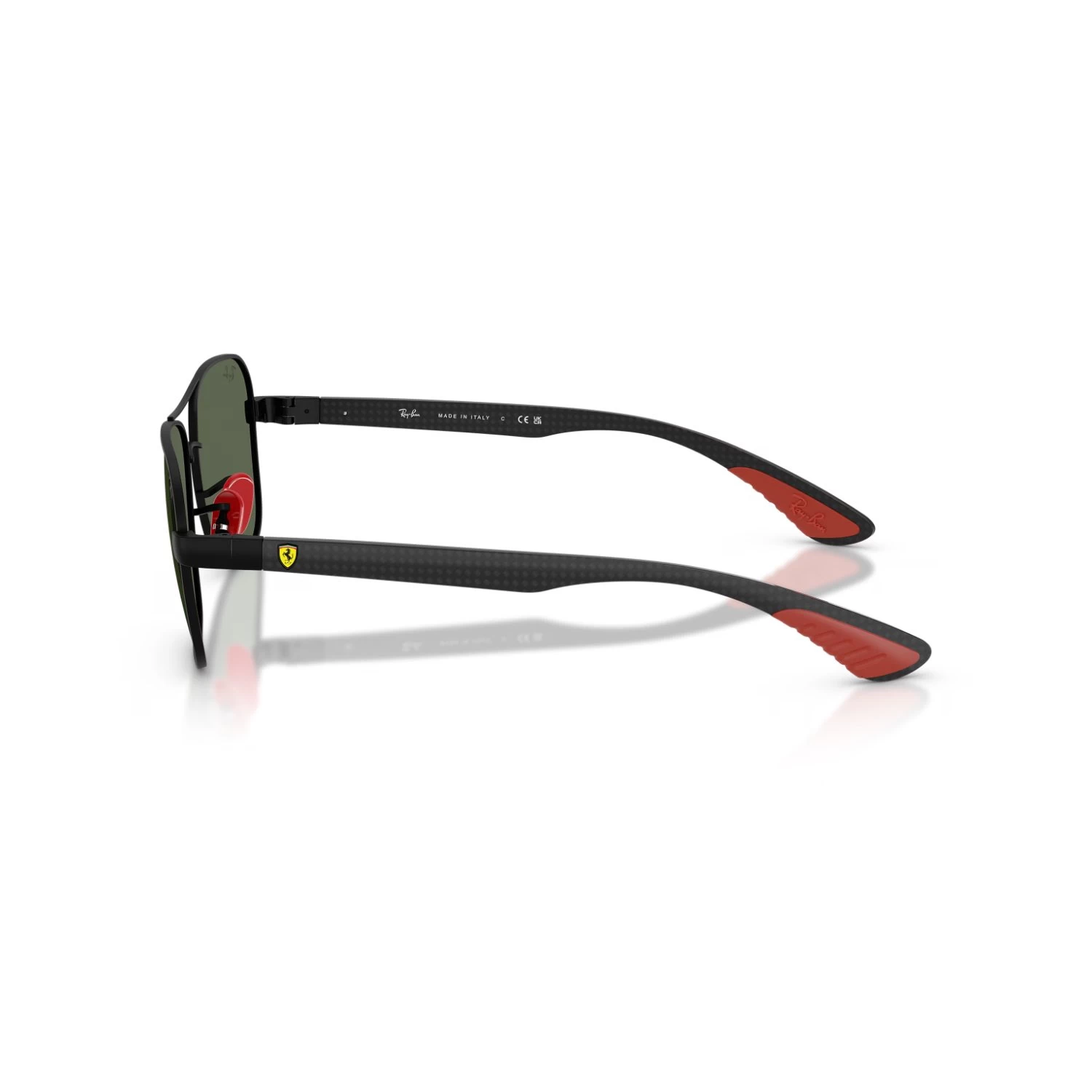 Ray-Ban Rb 8336M F00271 58 Scuderia Ferrari Erkek Geometrik Siyah Metal Güneş Gözlüğü