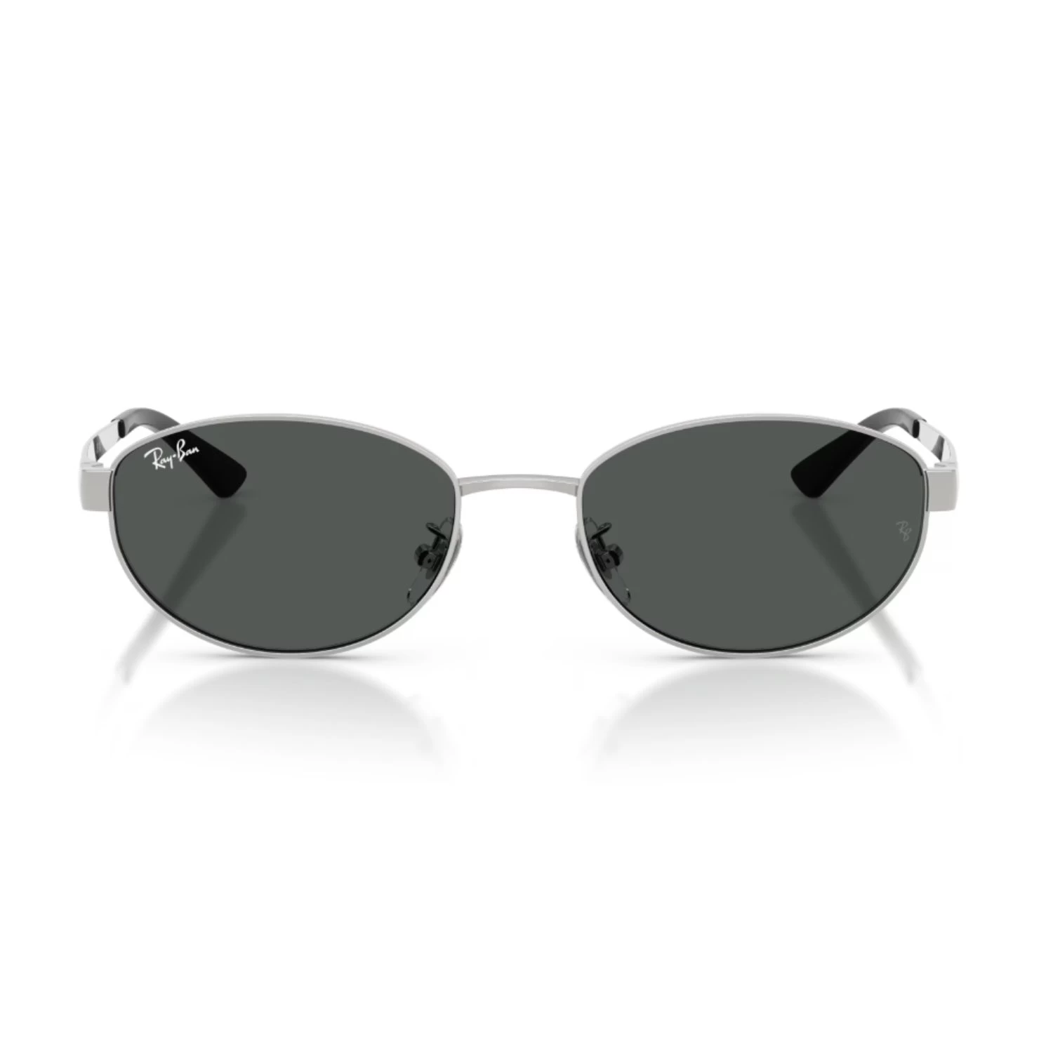 Ray-Ban Rb 3774D 00387 55 Unisex Oval Gümüş Metal Güneş Gözlüğü