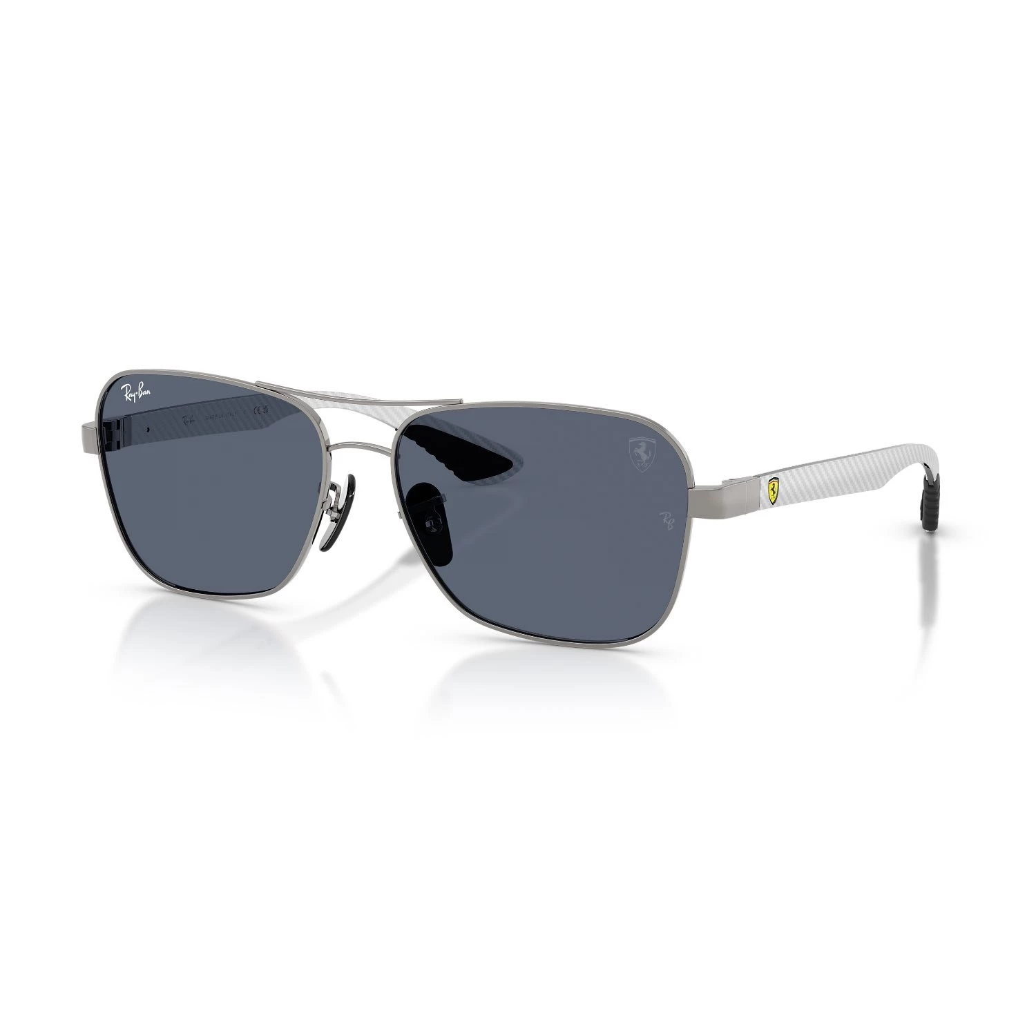 Ray-Ban Rb 8336M F11687 58 Scuderia Ferrari Erkek Gun Metal Geometrik Metal Güneş Gözlüğü