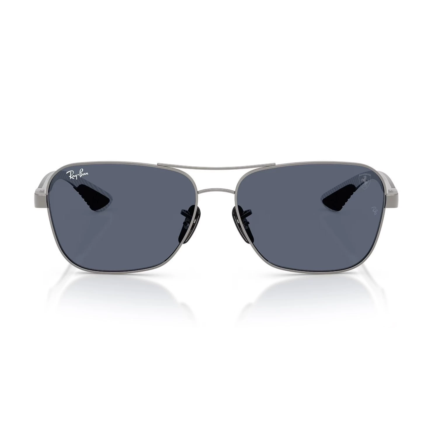 Ray-Ban Rb 8336M F11687 58 Scuderia Ferrari Erkek Gun Metal Geometrik Metal Güneş Gözlüğü